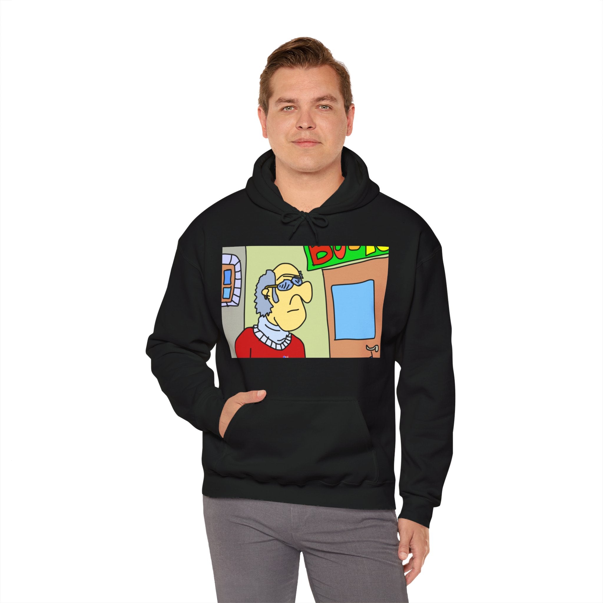 Time Traveling Bookstore George Unisex Heavy Blend™ Hooded Sweatshirt