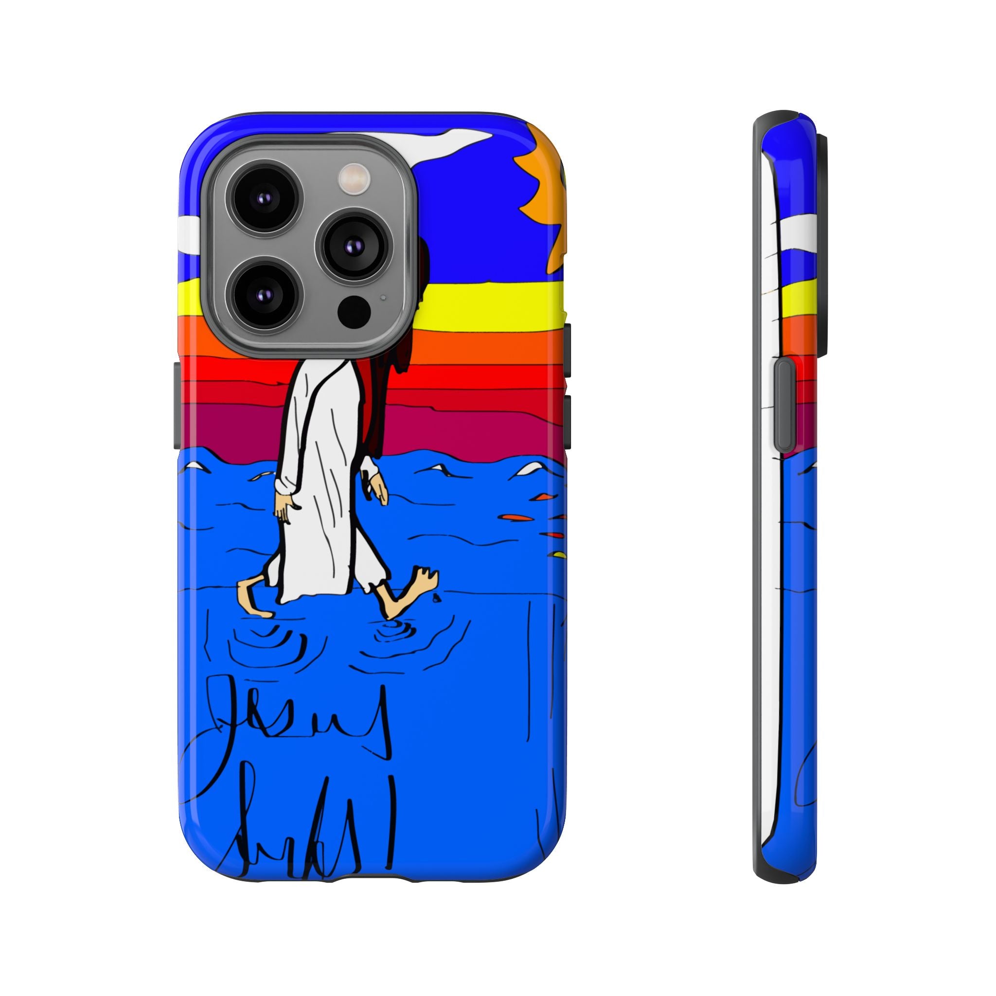 Jesus Surfs “Walks On Water” Tough Cases