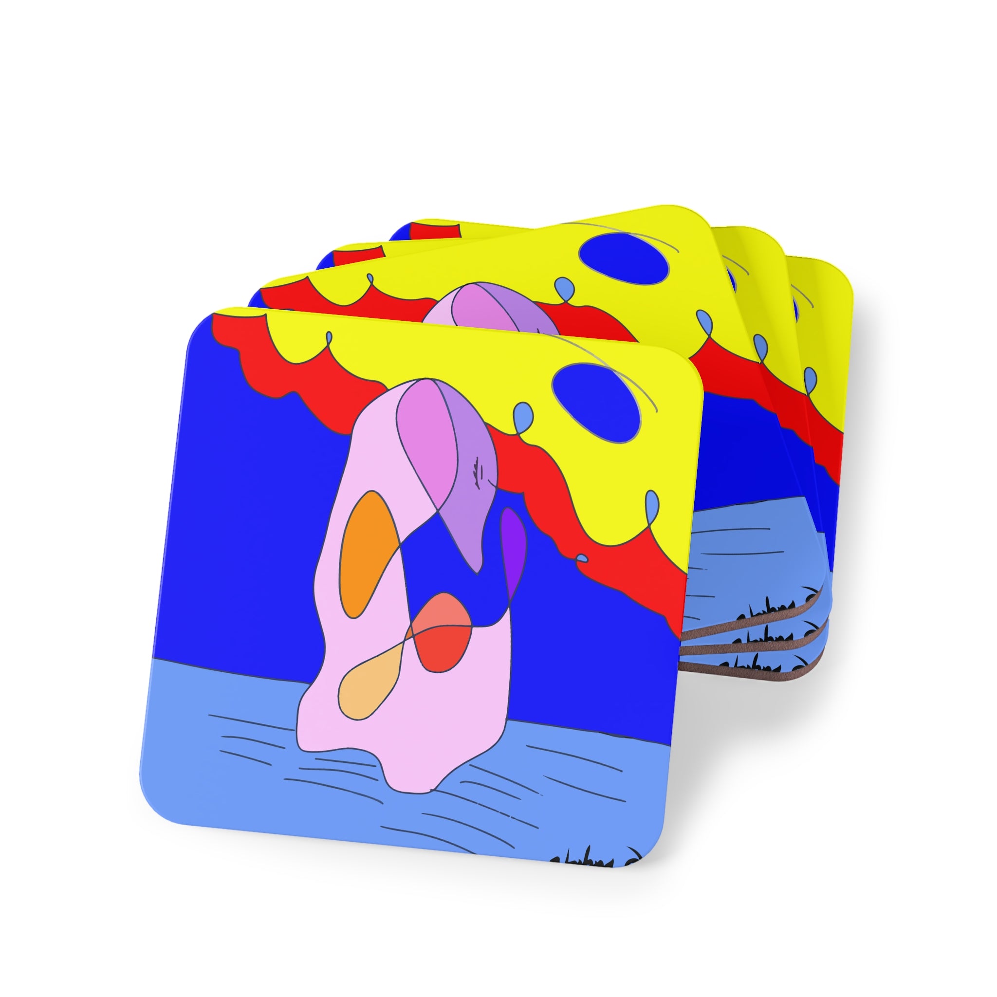 Pink Swan Coasters