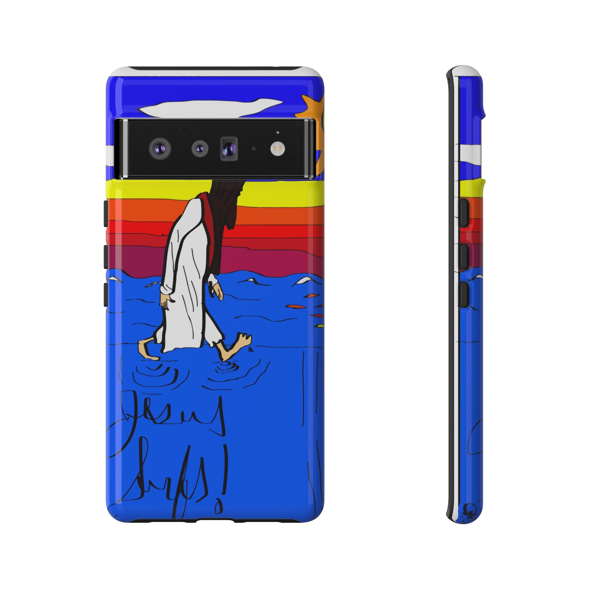 Jesus Surfs “Walks On Water” Tough Cases