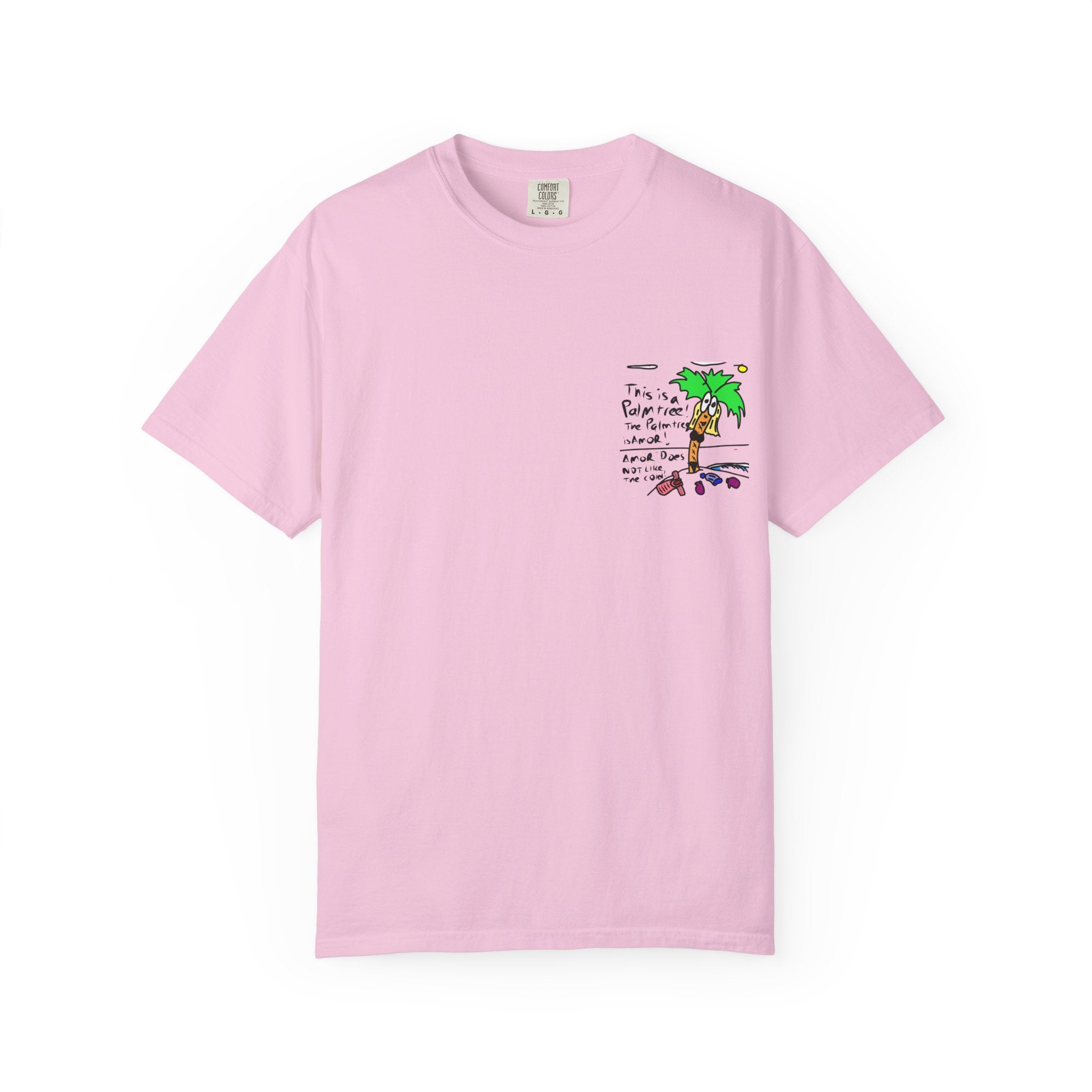 Amor the Palm Tree - Unisex Garment-Dyed T-shirt