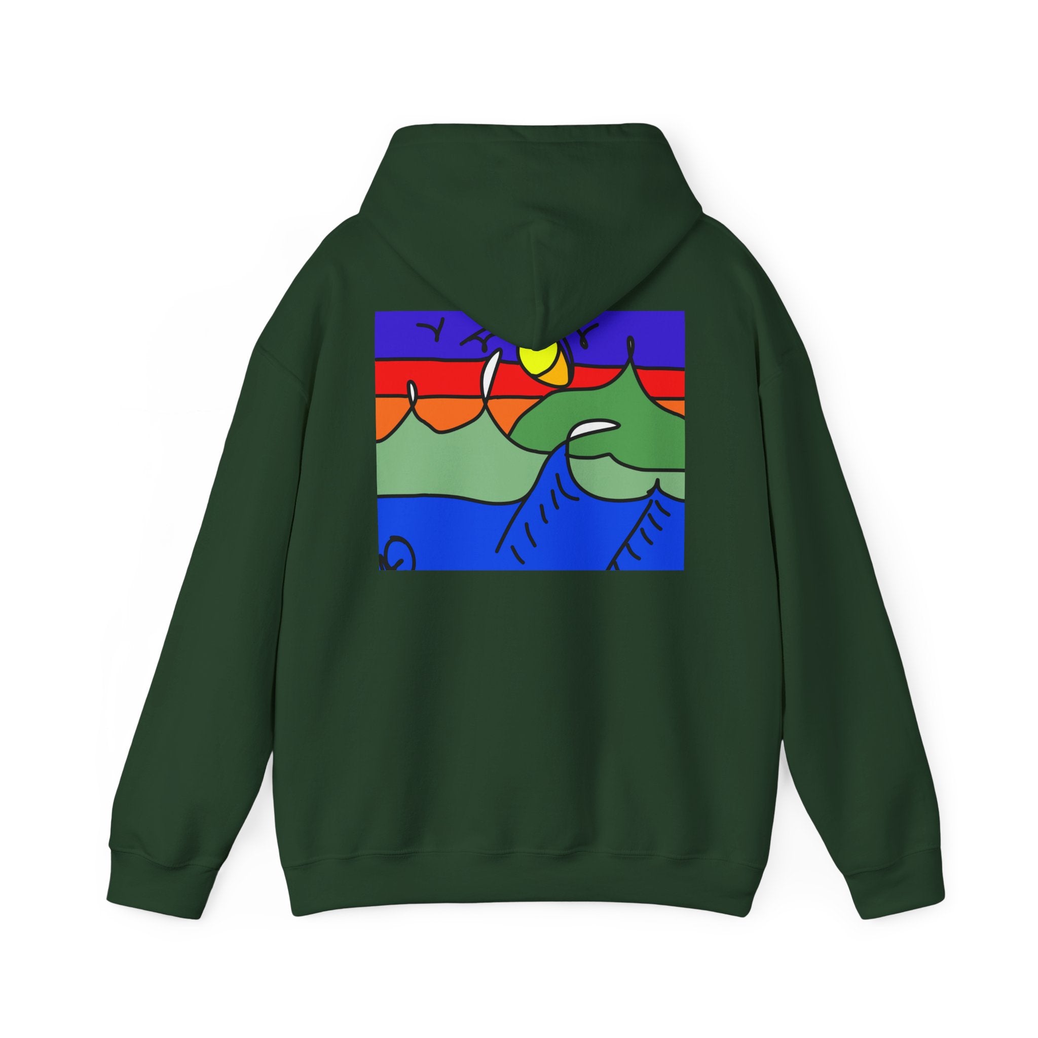 Snowy Peaks - Unisex Heavy Blend™ Hooded Sweatshirt