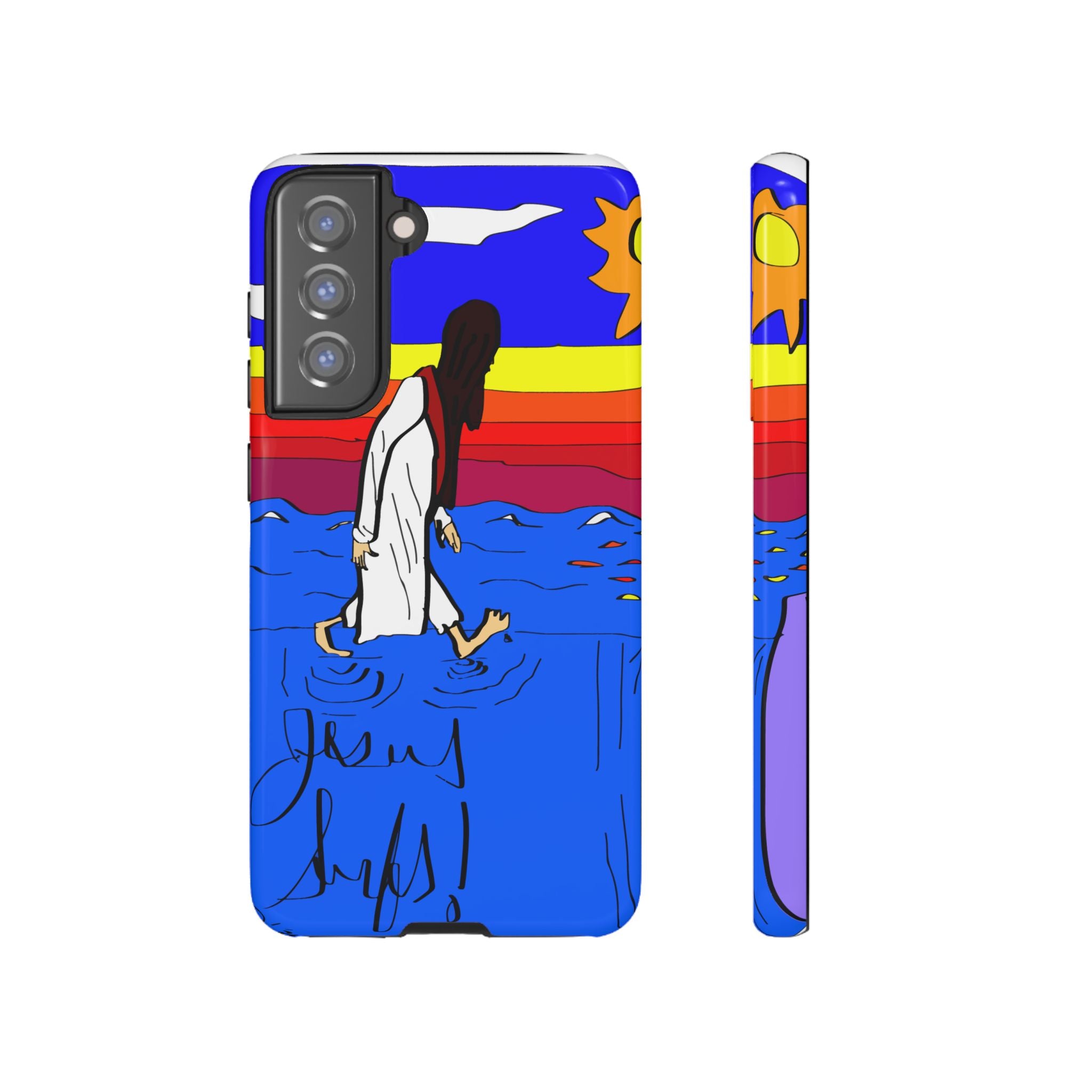 Jesus Surfs “Walks On Water” Tough Cases