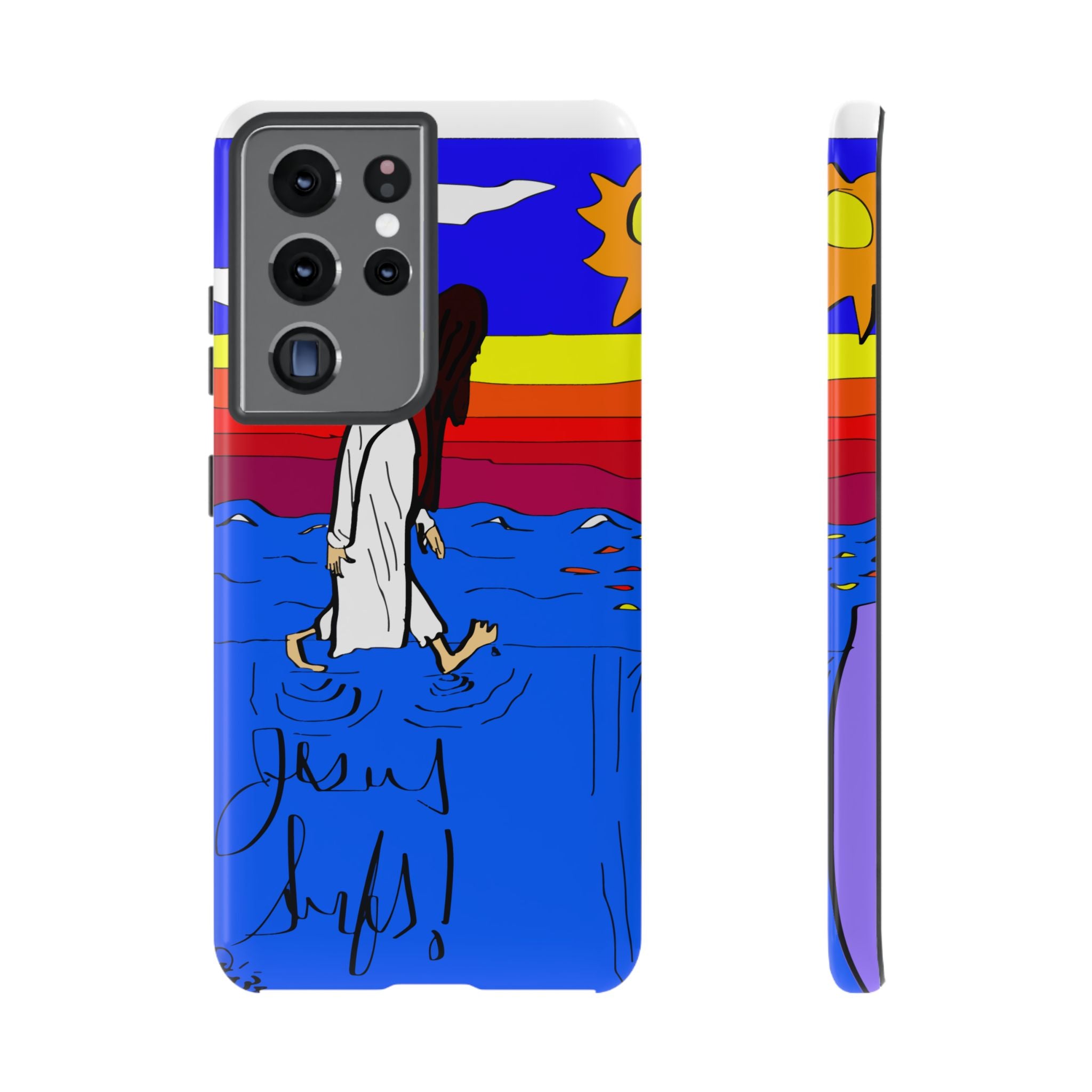 Jesus Surfs “Walks On Water” Tough Cases