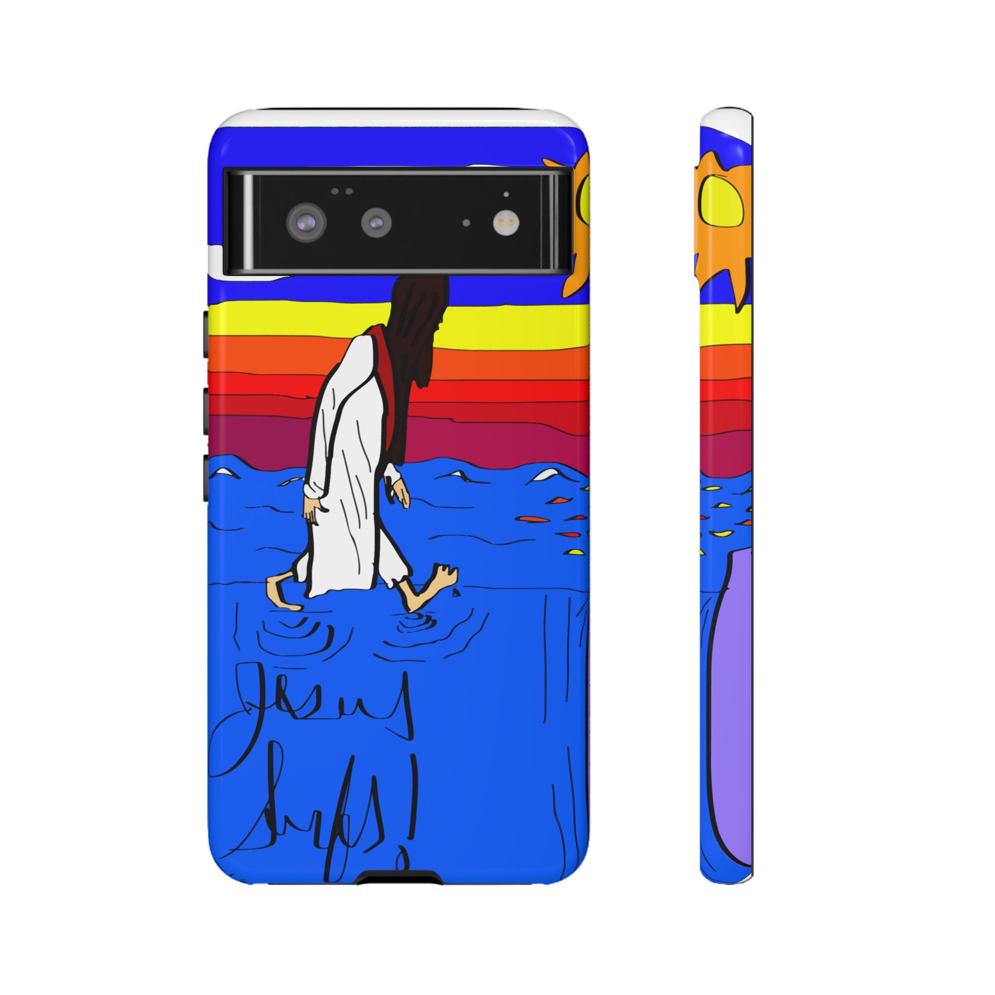 Jesus Surfs “Walks On Water” Tough Cases