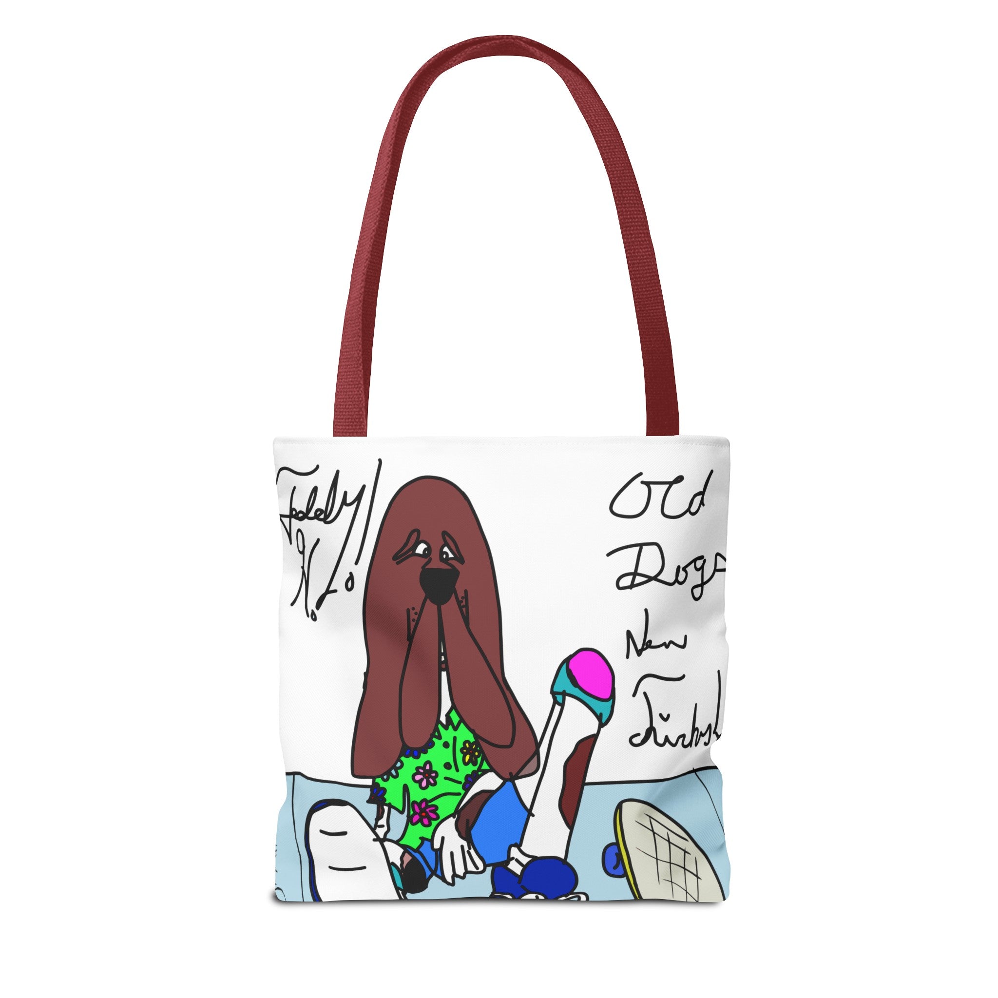 Old Dogs New Tricks - Teddy H Tote Bag (AOP)