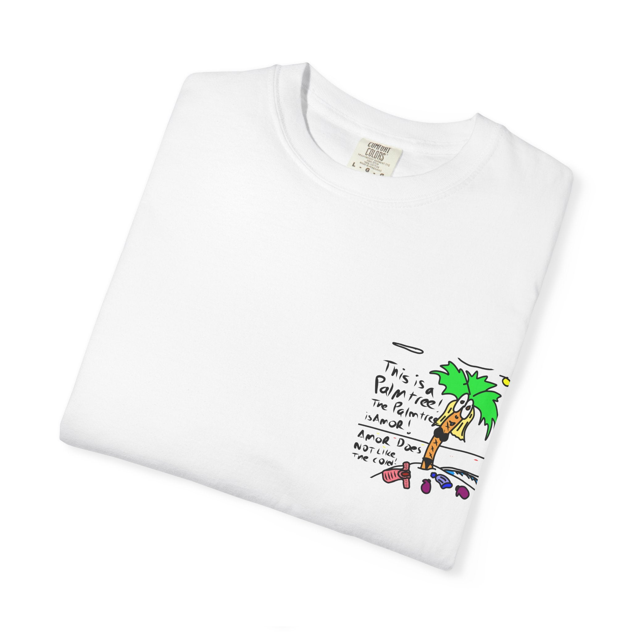 Amor the Palm Tree - Unisex Garment-Dyed T-shirt