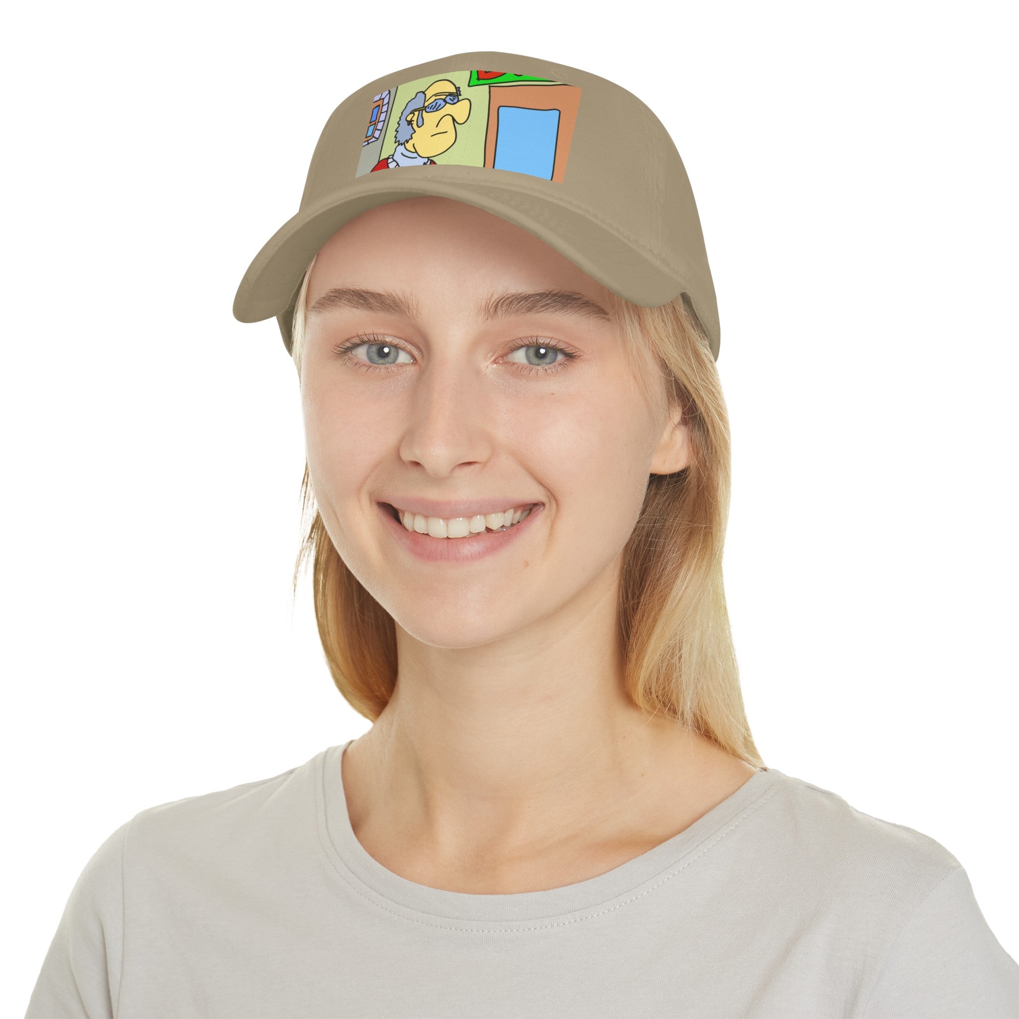 Time Traveling Bookstore George Low Profile Baseball Cap