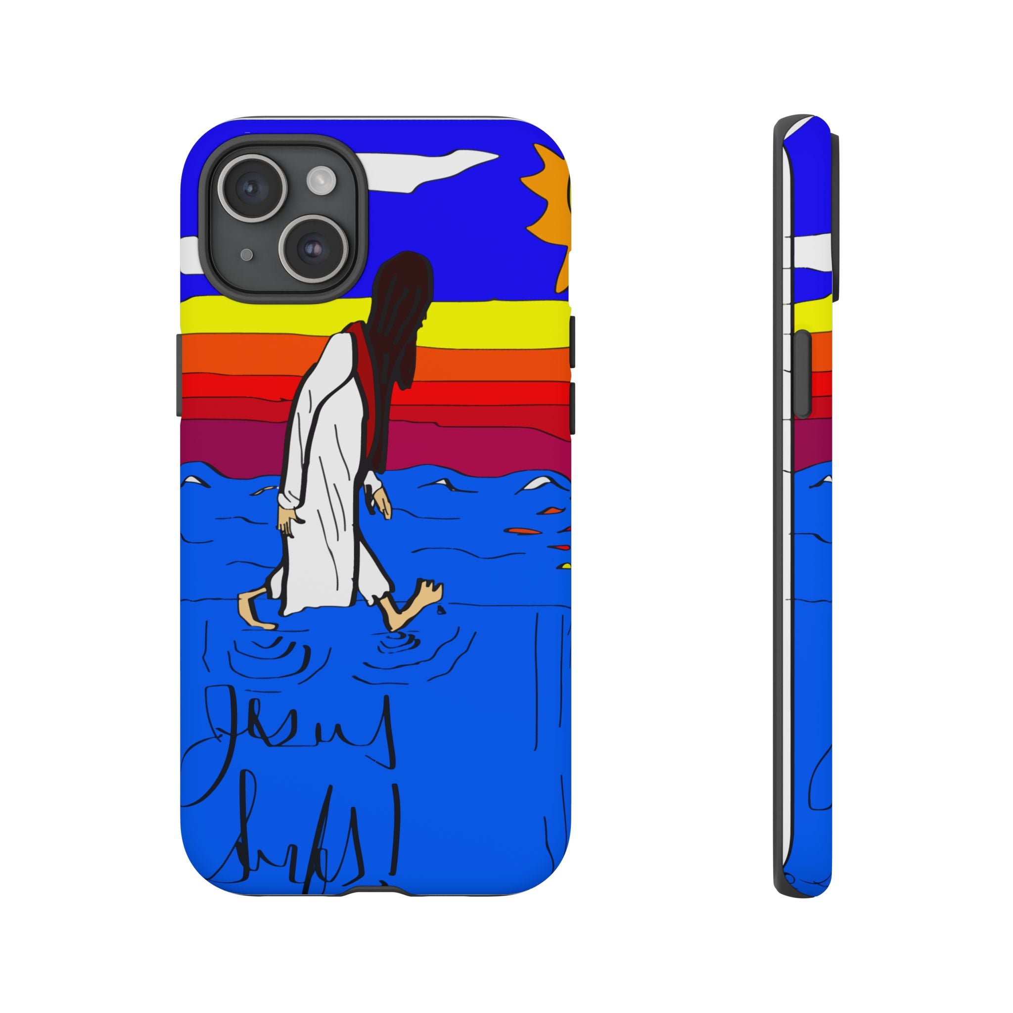 Jesus Surfs “Walks On Water” Tough Cases