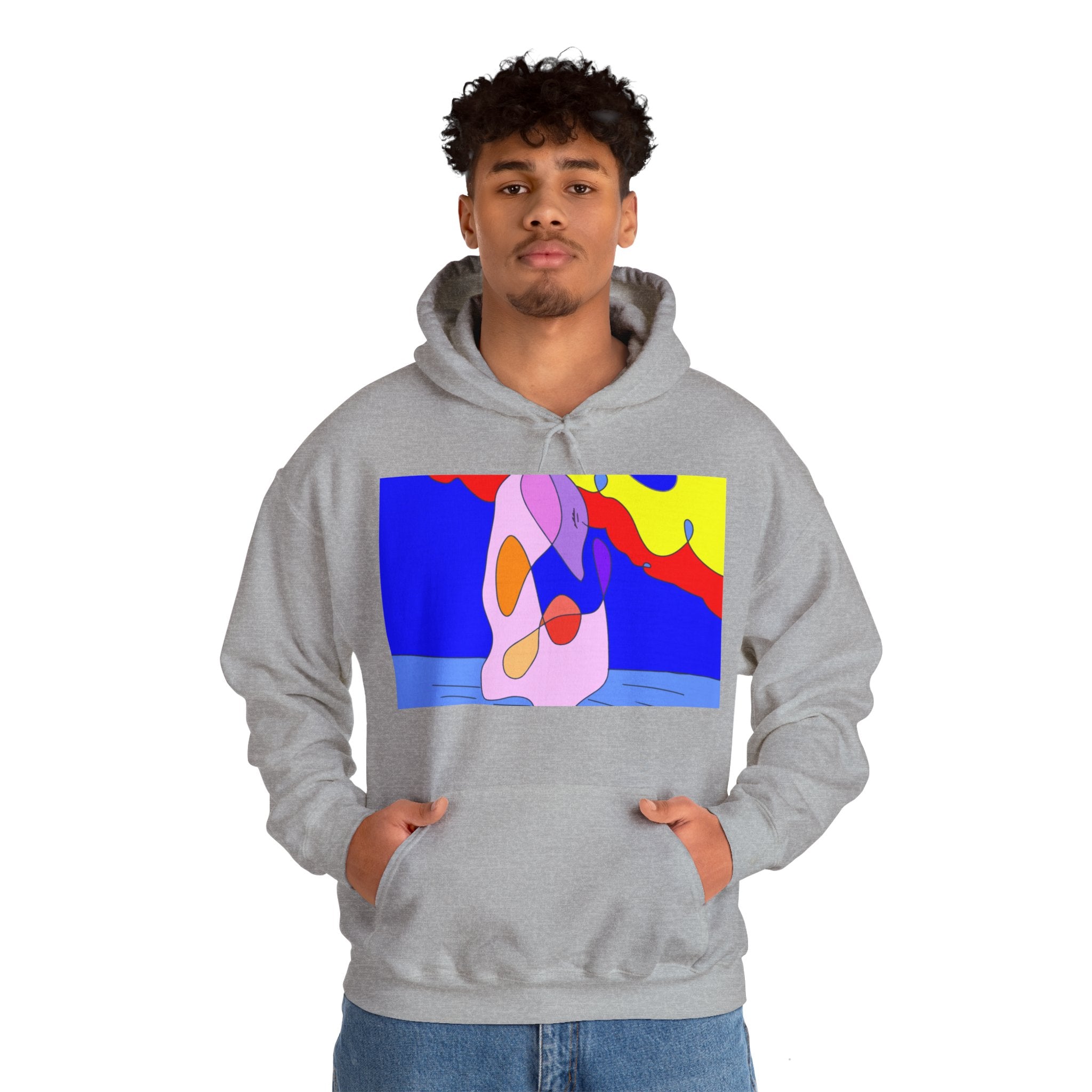 Pink Swan Unisex Heavy Blend™ Hooded Sweatshirt