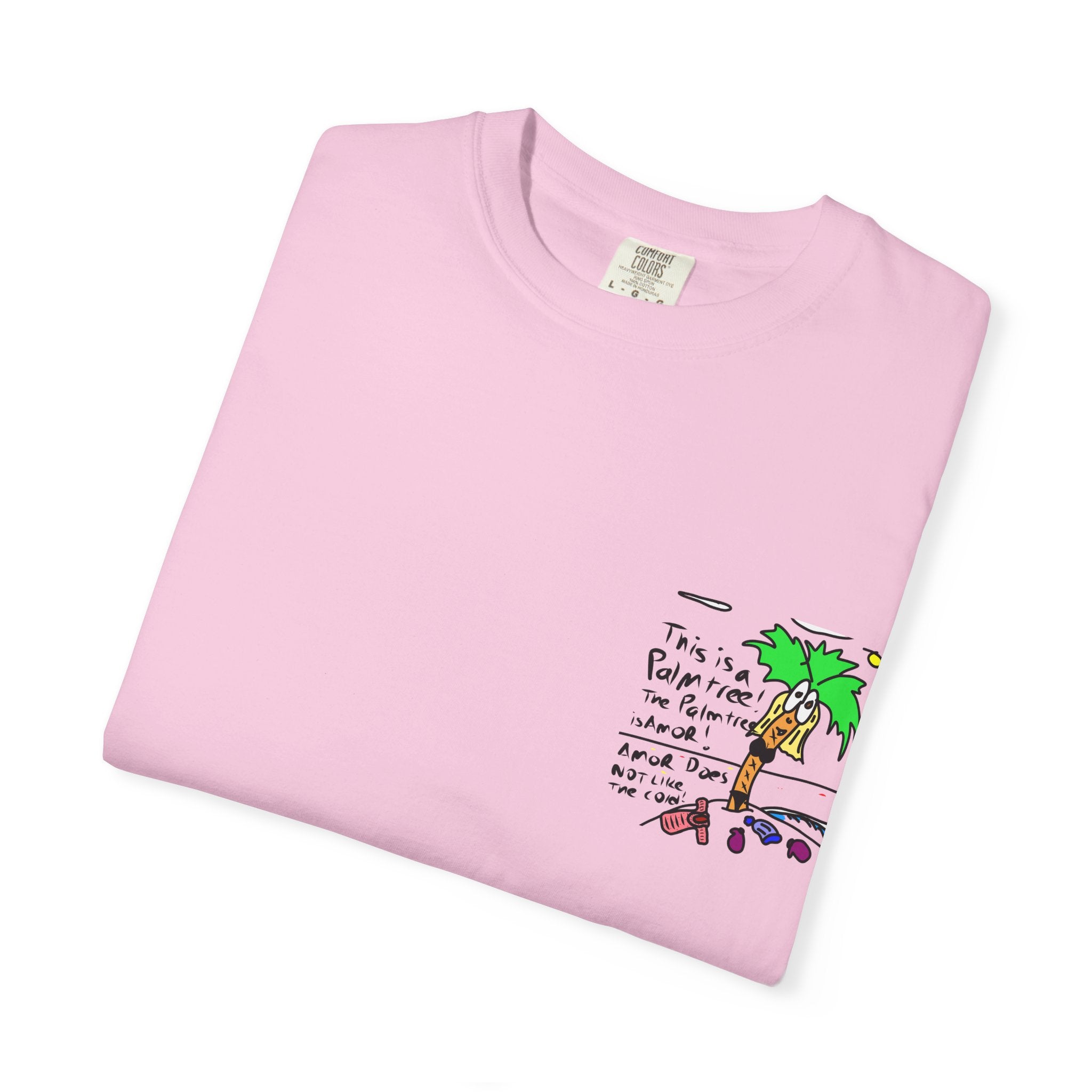 Amor the Palm Tree - Unisex Garment-Dyed T-shirt