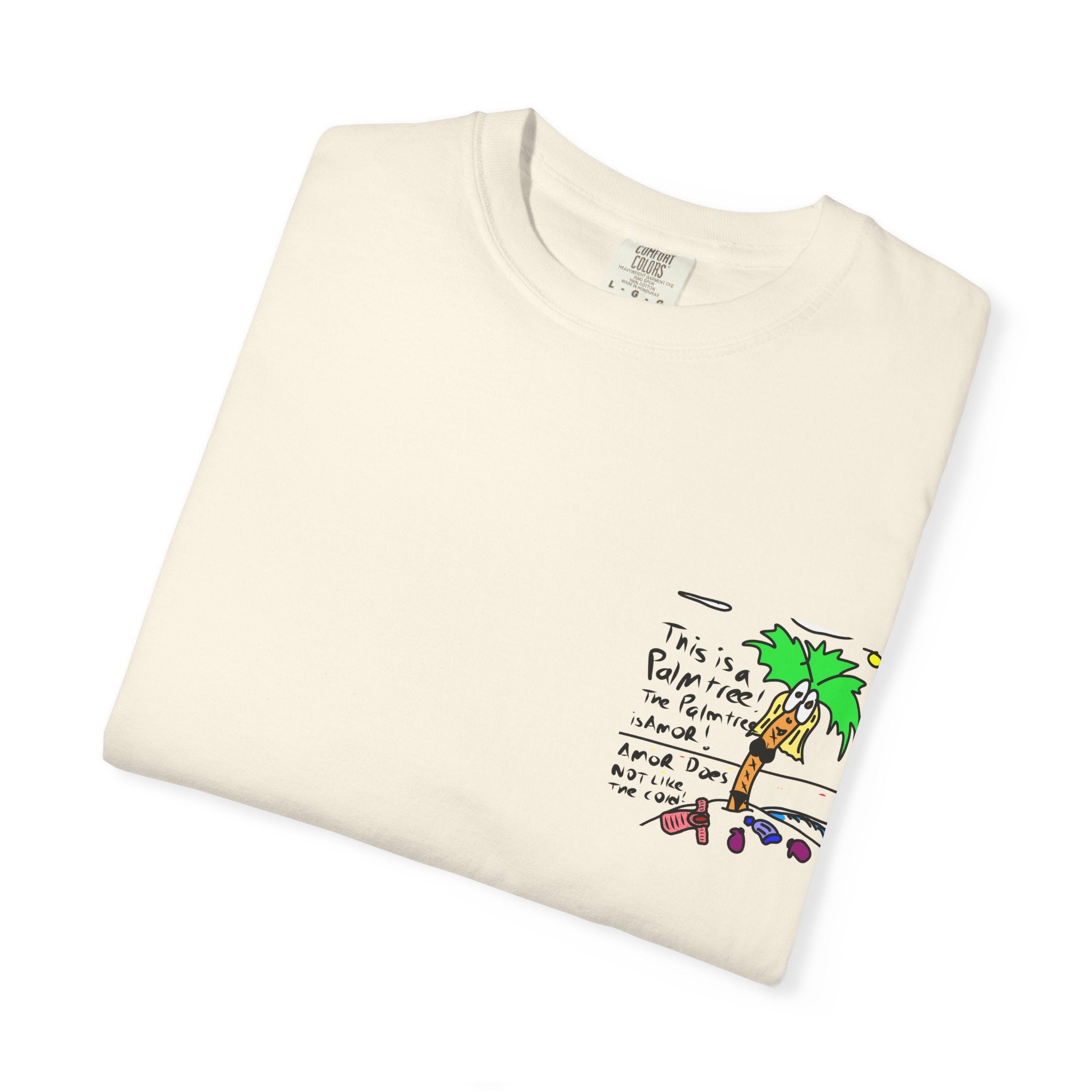 Amor the Palm Tree - Unisex Garment-Dyed T-shirt