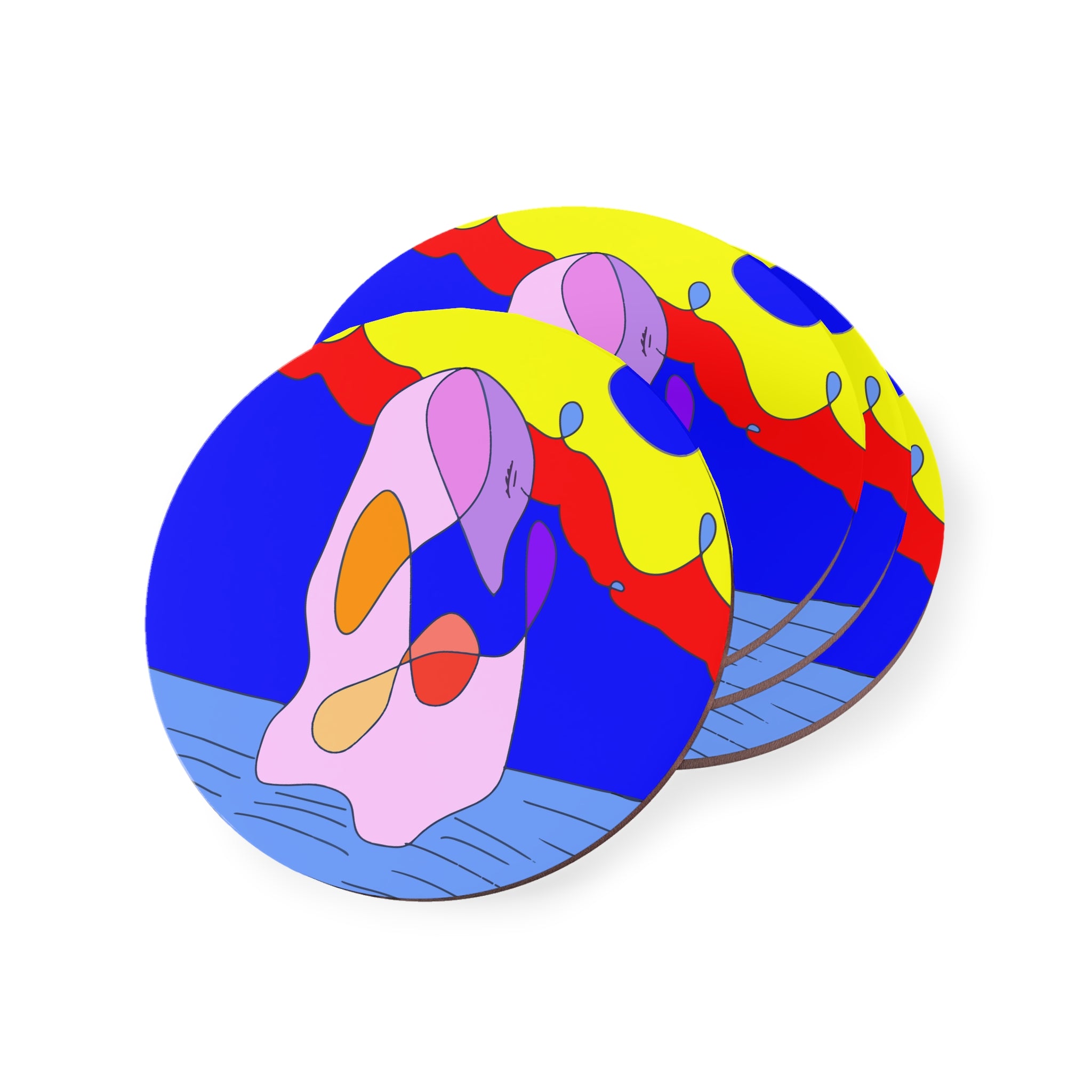 Pink Swan Coasters