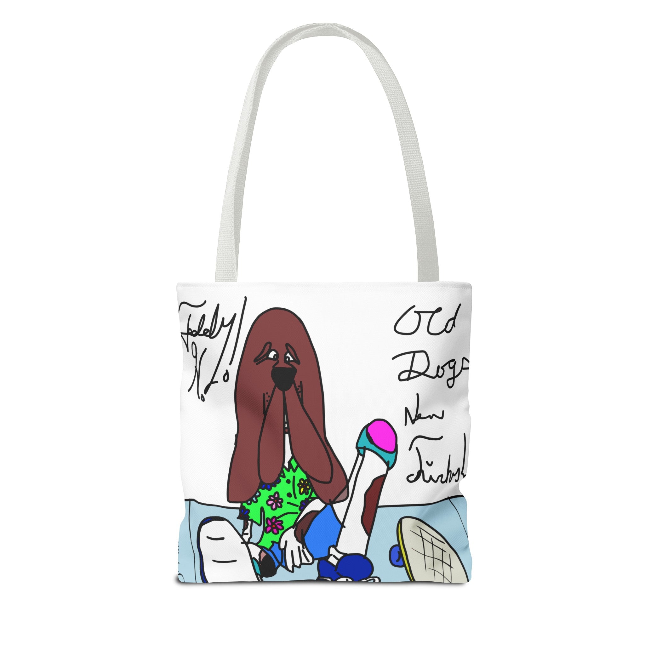 Old Dogs New Tricks - Teddy H Tote Bag (AOP)