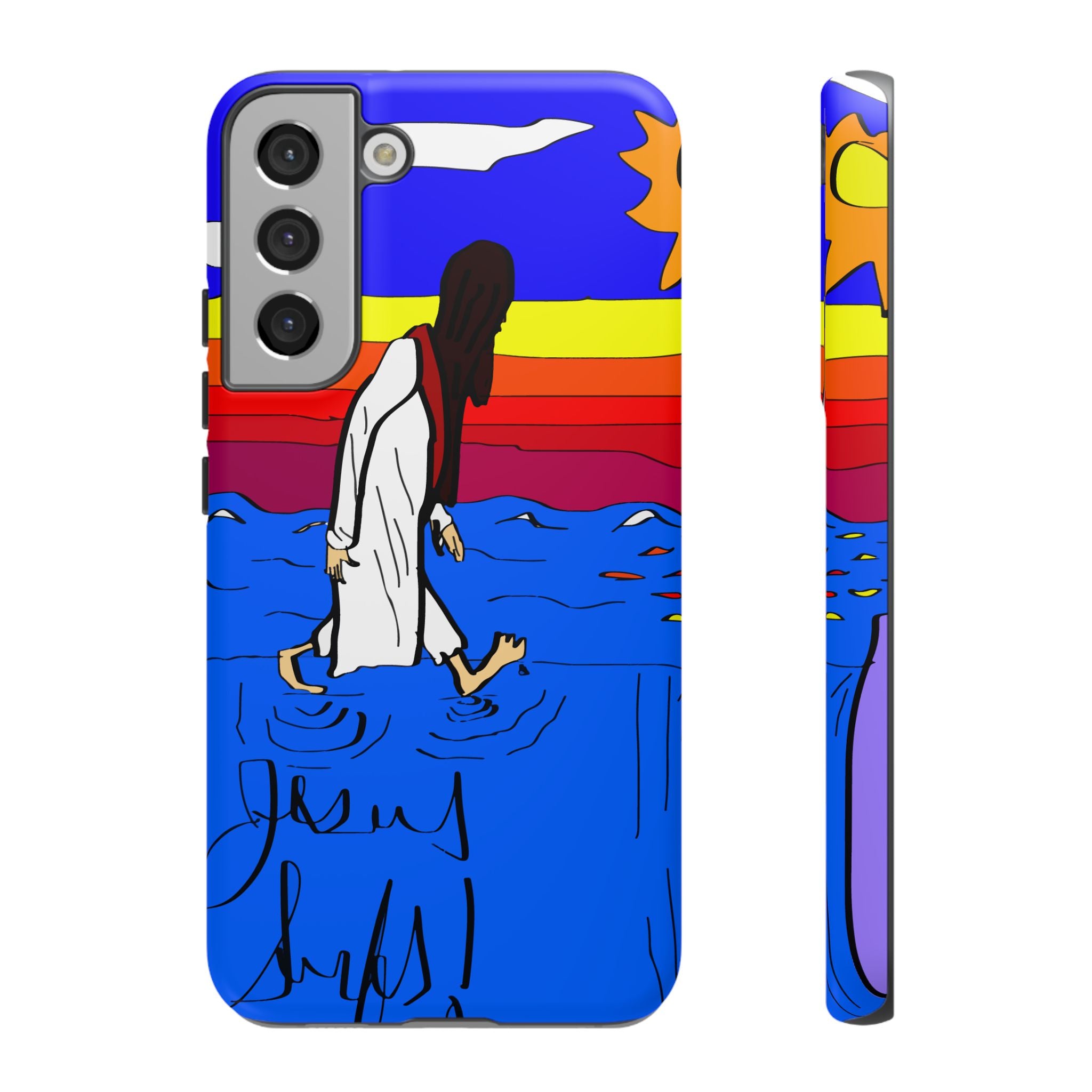 Jesus Surfs “Walks On Water” Tough Cases