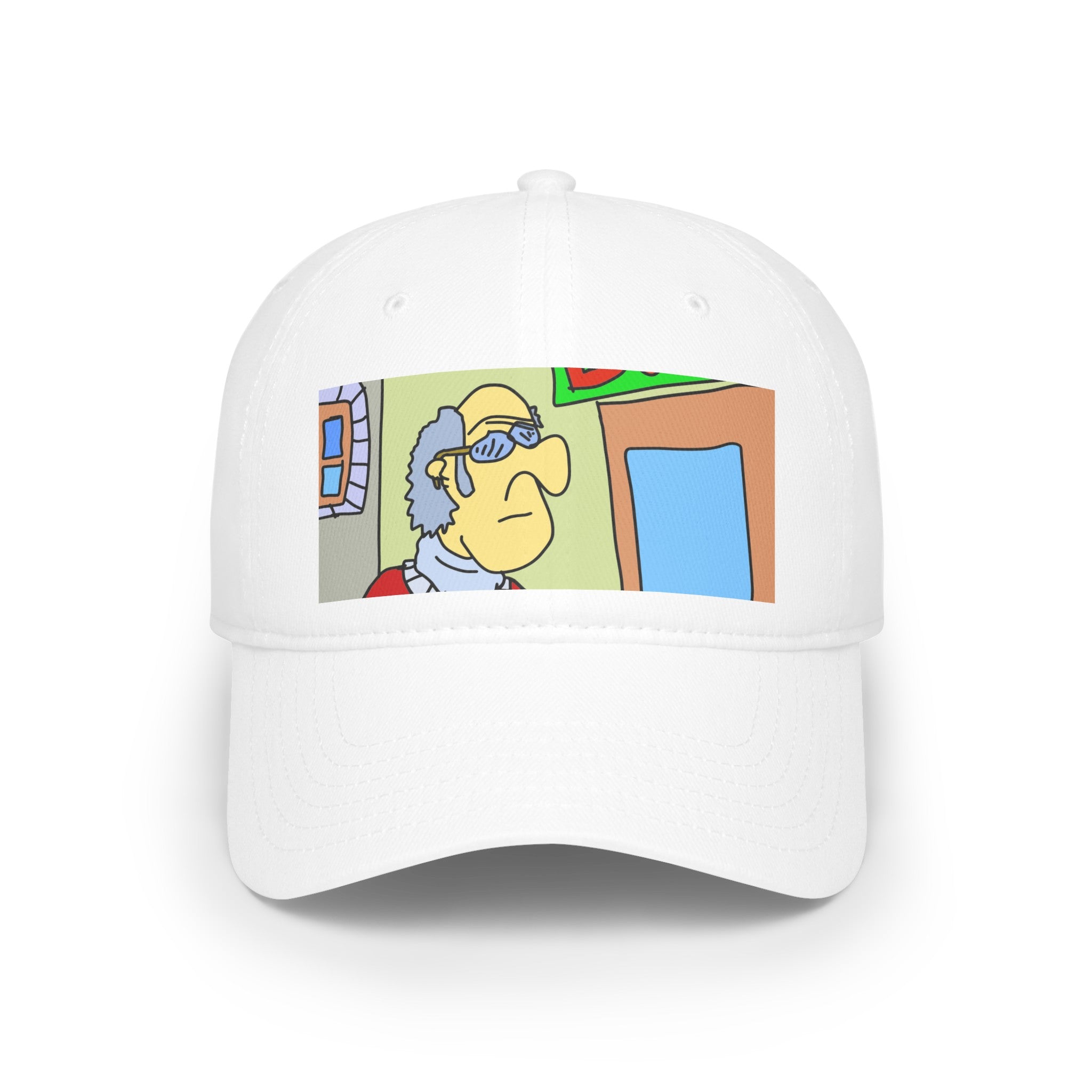 Time Traveling Bookstore George Low Profile Baseball Cap