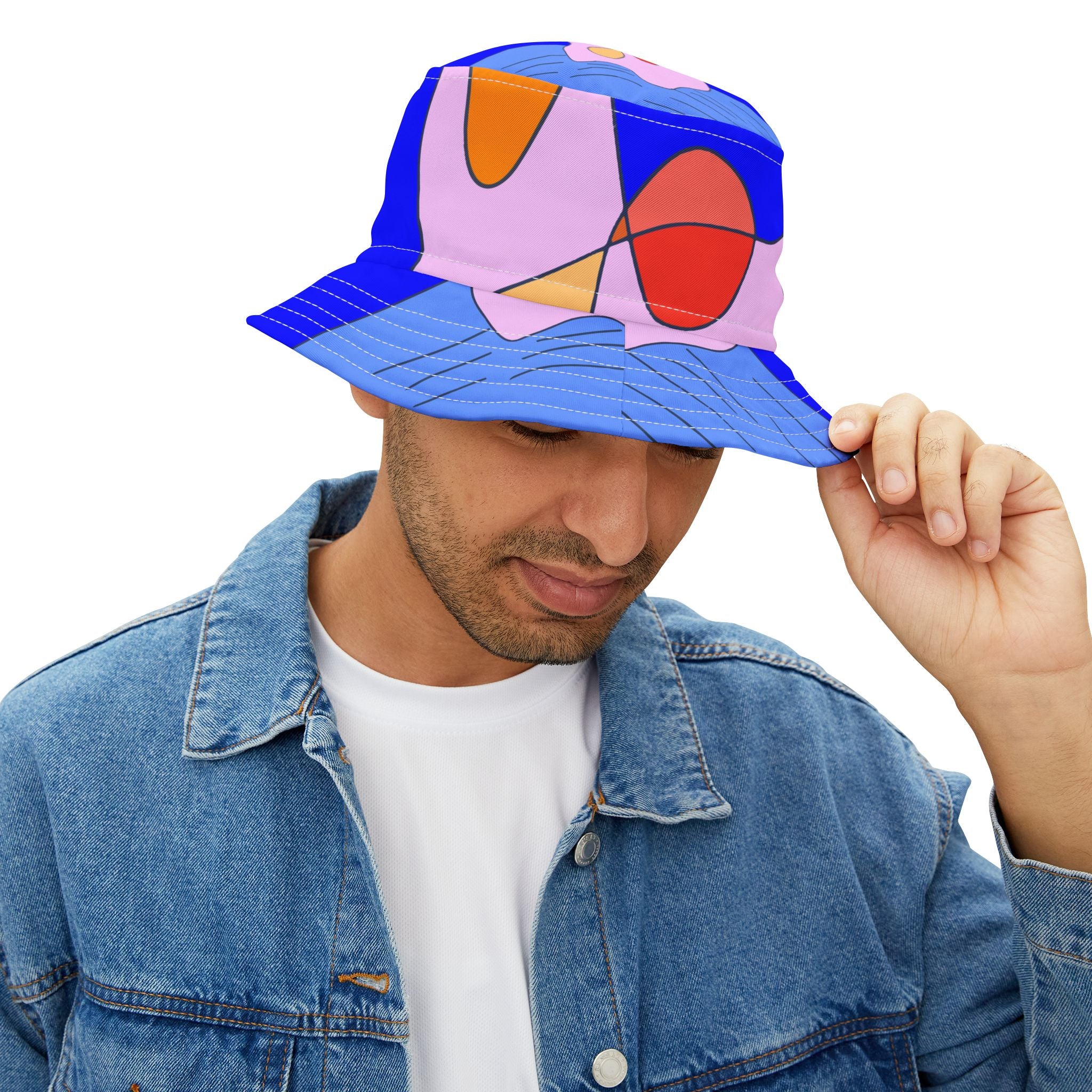 Pink Swan Bucket Hat (AOP)