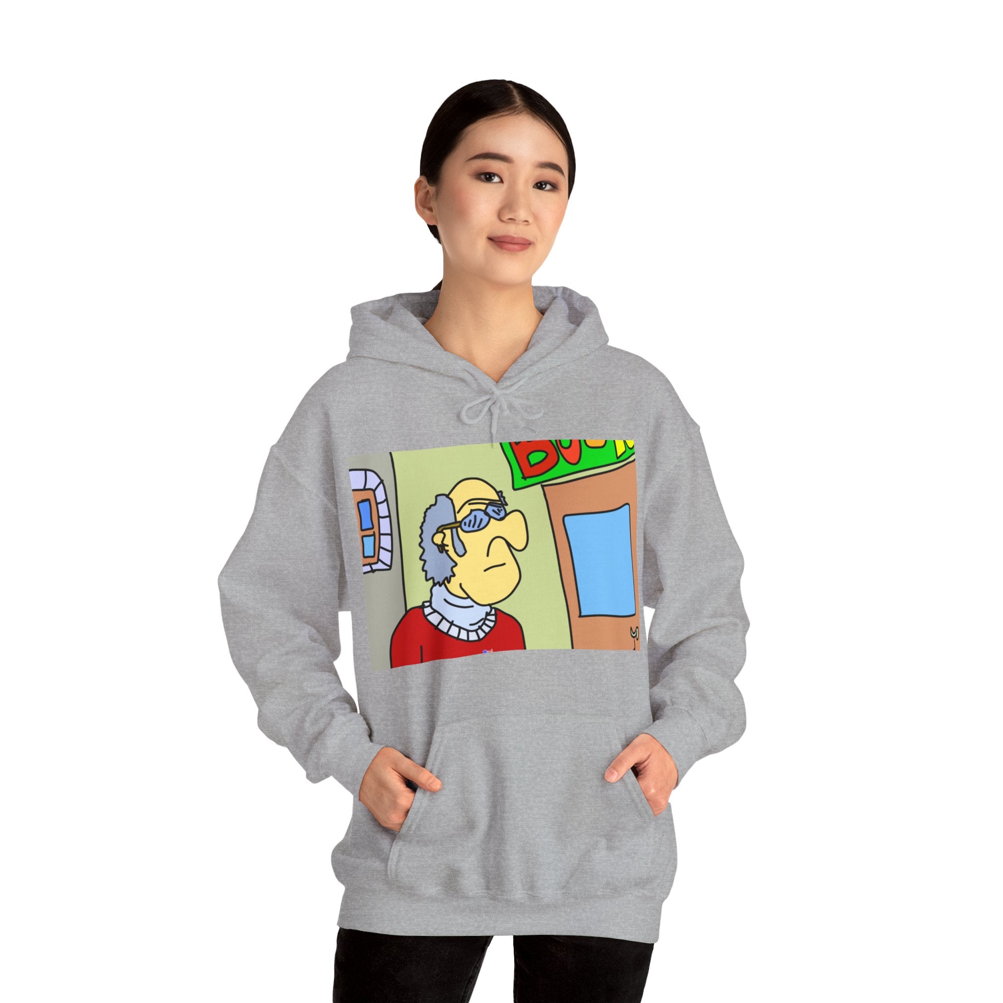 Time Traveling Bookstore George Unisex Heavy Blend™ Hooded Sweatshirt