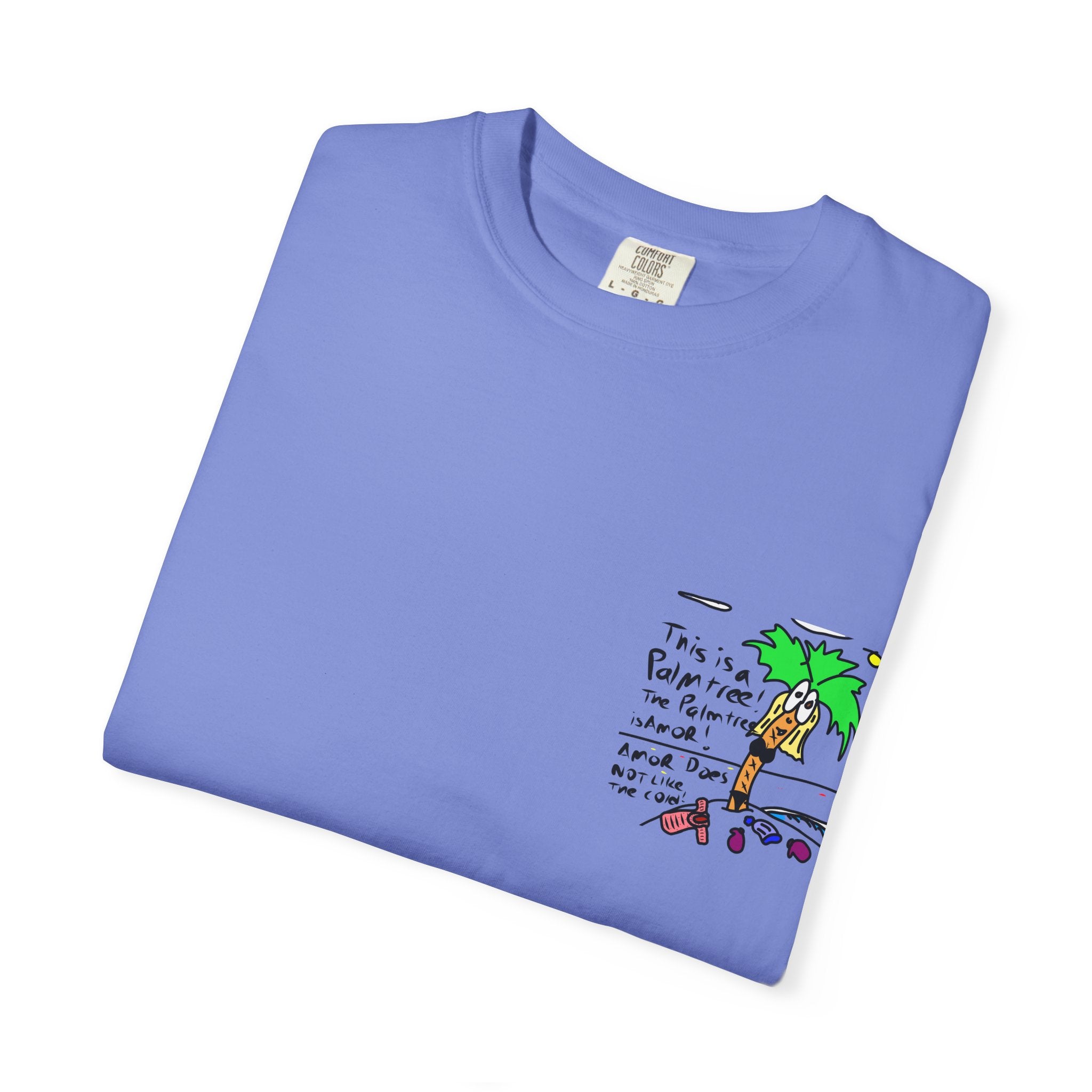 Amor the Palm Tree - Unisex Garment-Dyed T-shirt