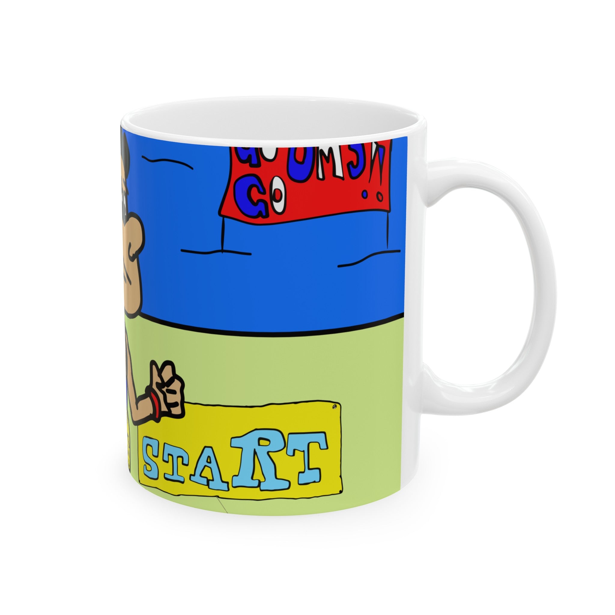 Go Om’s Go Ceramic Mug, (11oz, 15oz)