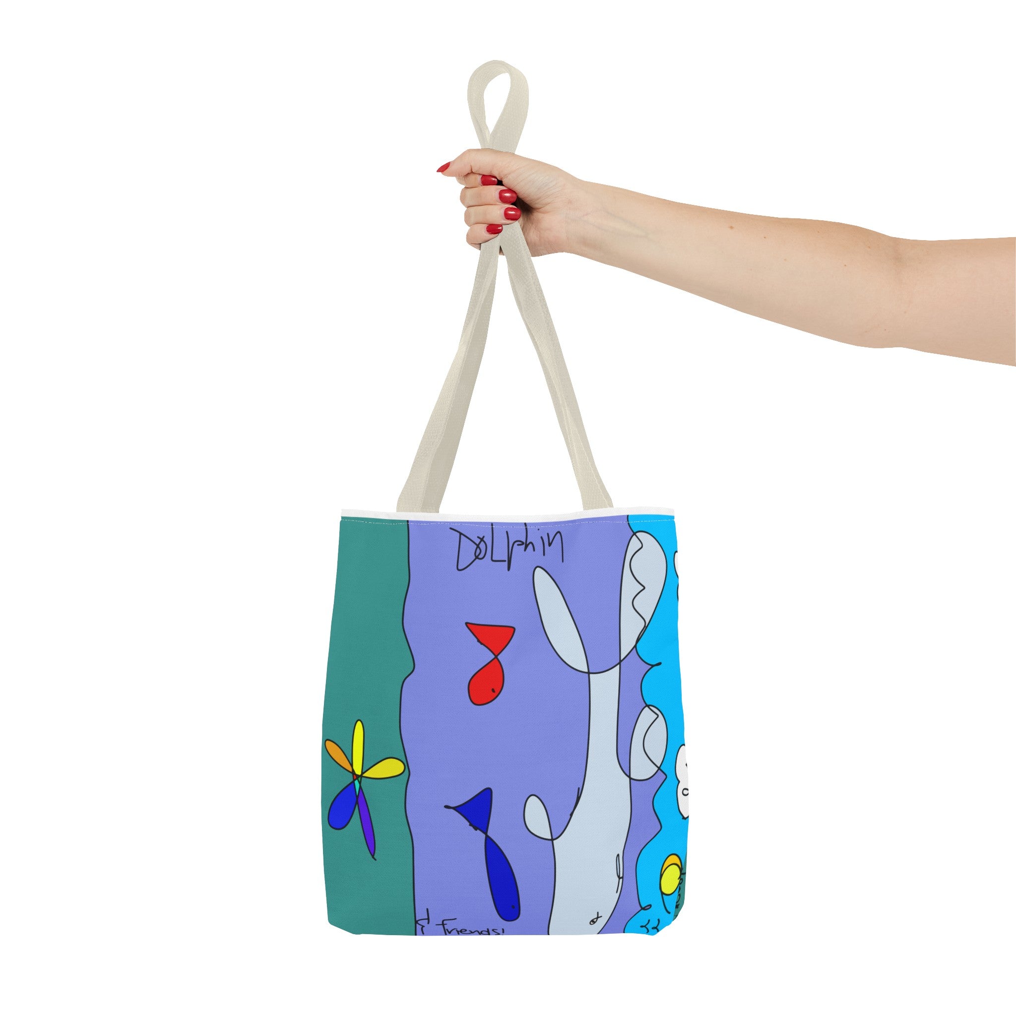 Dolphin & Friends Tote Bag (AOP)