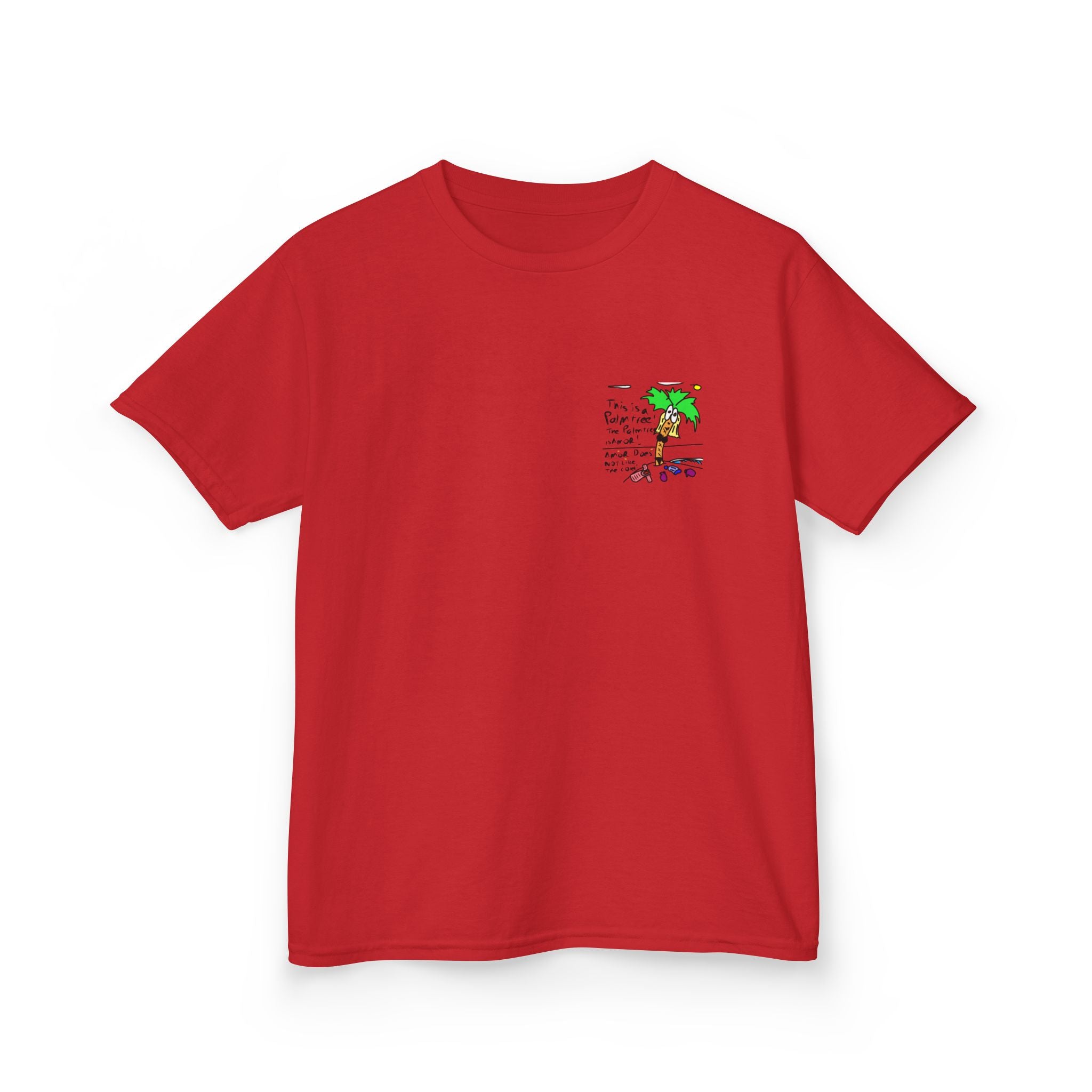 Amor the Palm Tree - Kids Unisex Garment-Dyed T-shirt