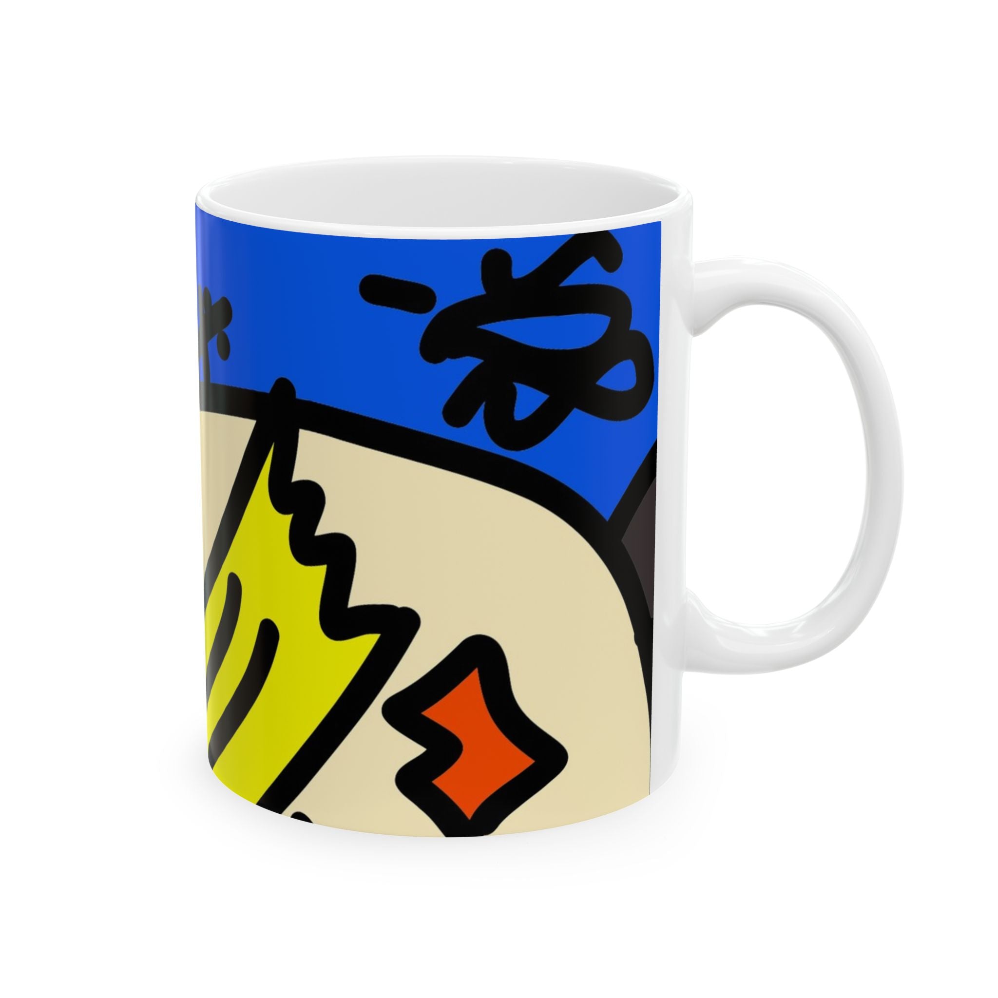 80’s Punk Rock Girl - Ceramic Mug, (11oz, 15oz)