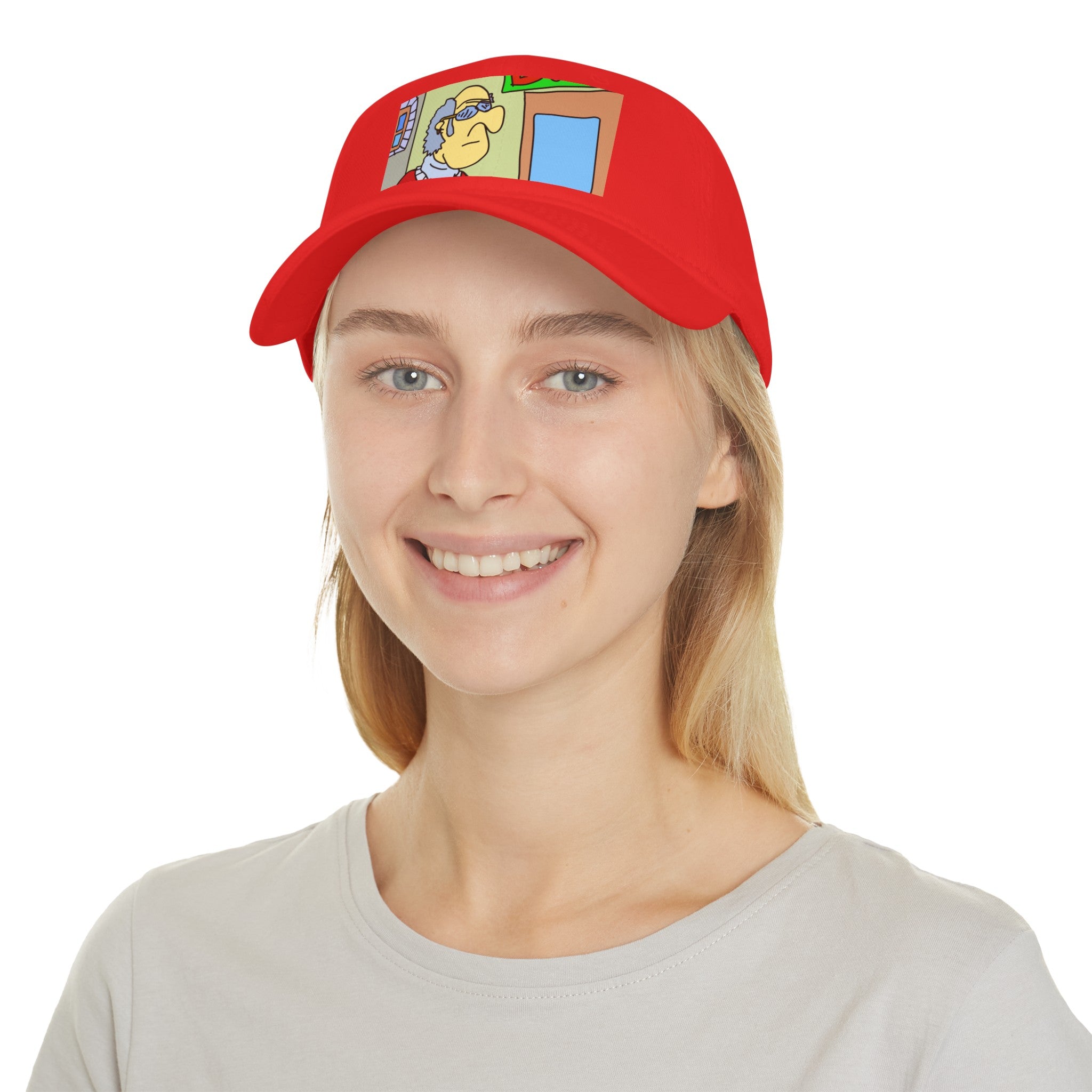 Time Traveling Bookstore George Low Profile Baseball Cap