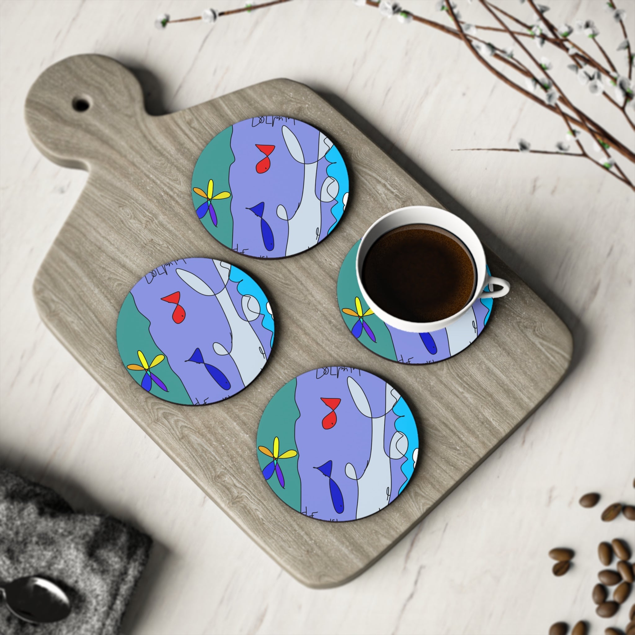 Dolphin & Friends Coasters