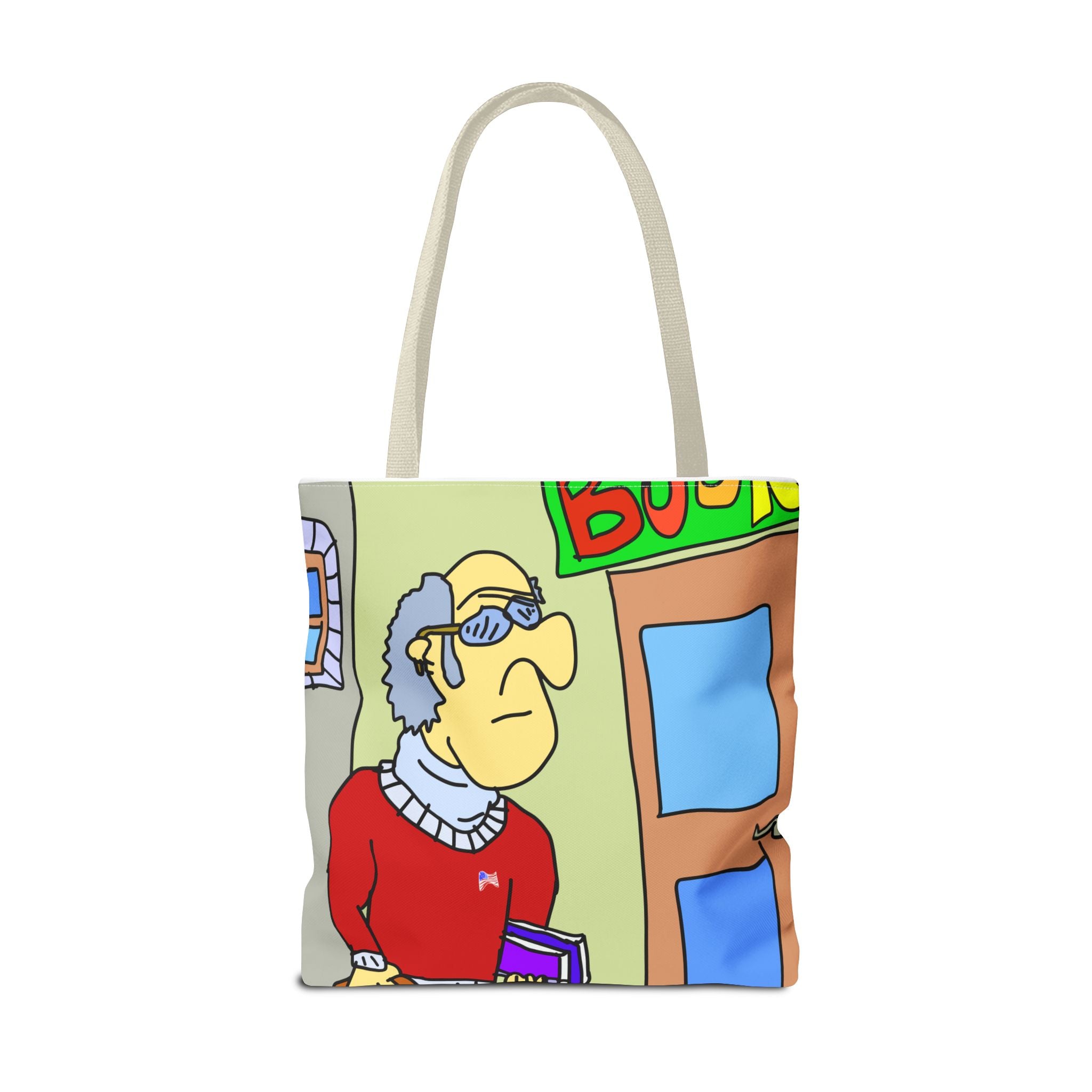 Time Traveling Bookstore George Tote Bag (AOP)