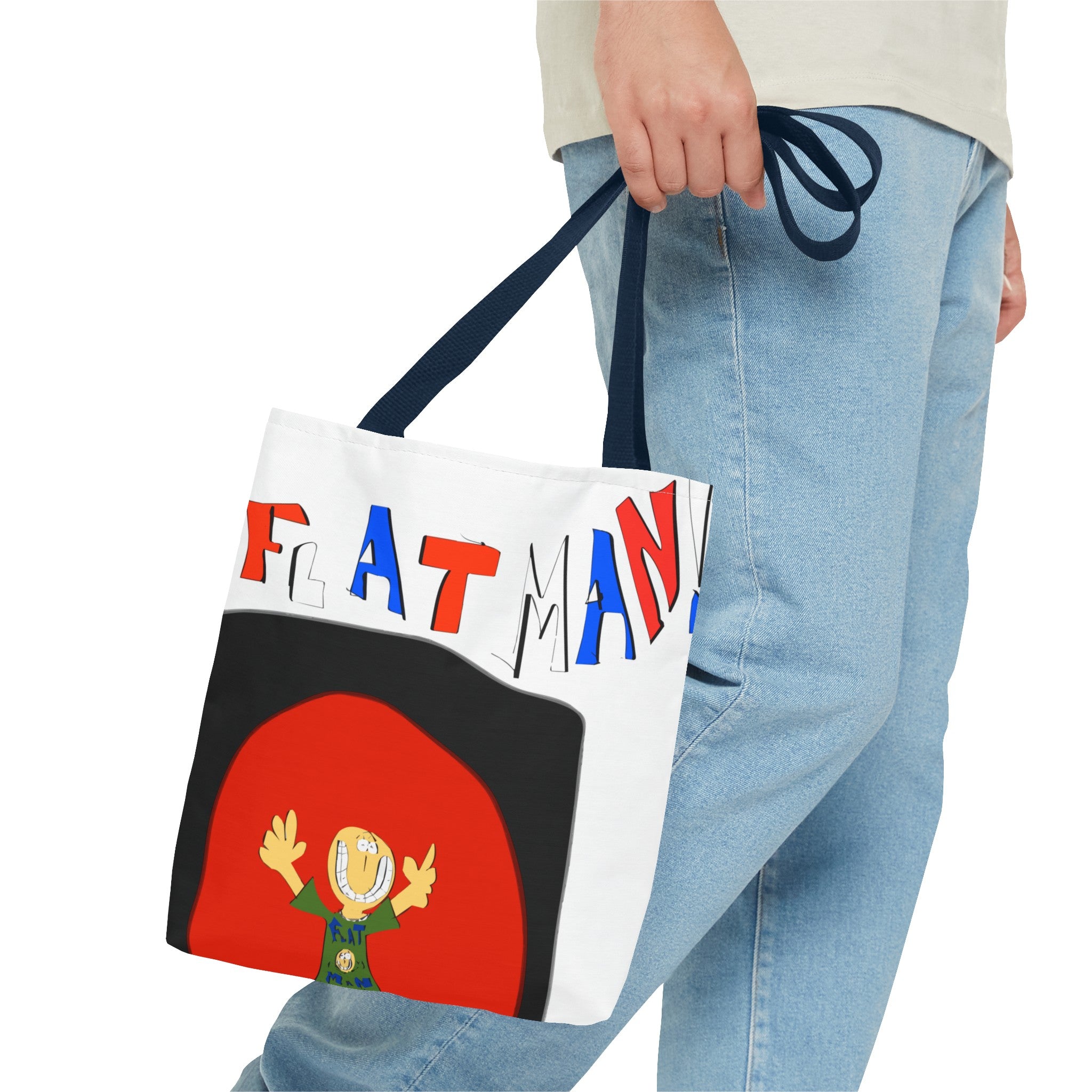 Flat Man Tote Bag (AOP)