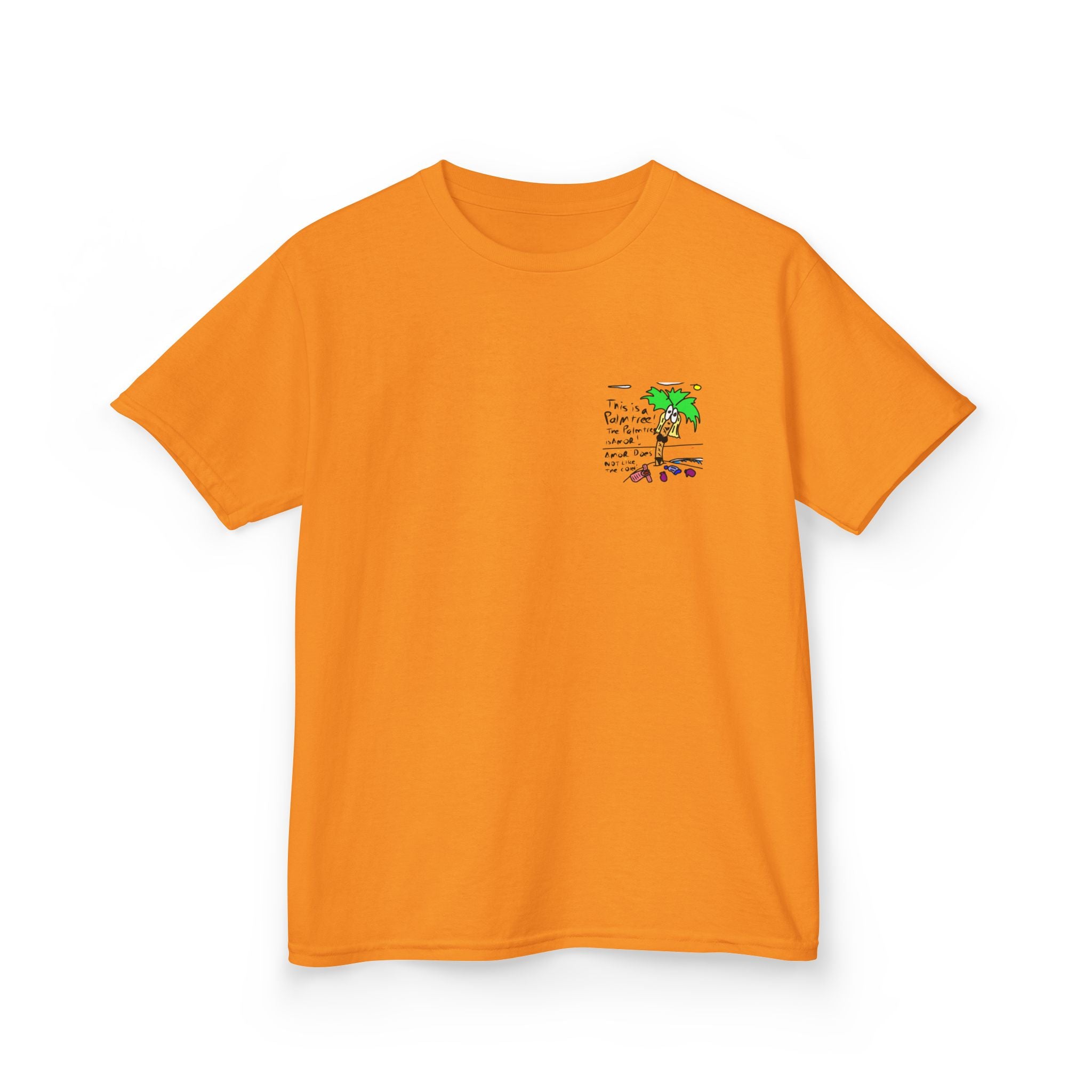 Amor the Palm Tree - Kids Unisex Garment-Dyed T-shirt