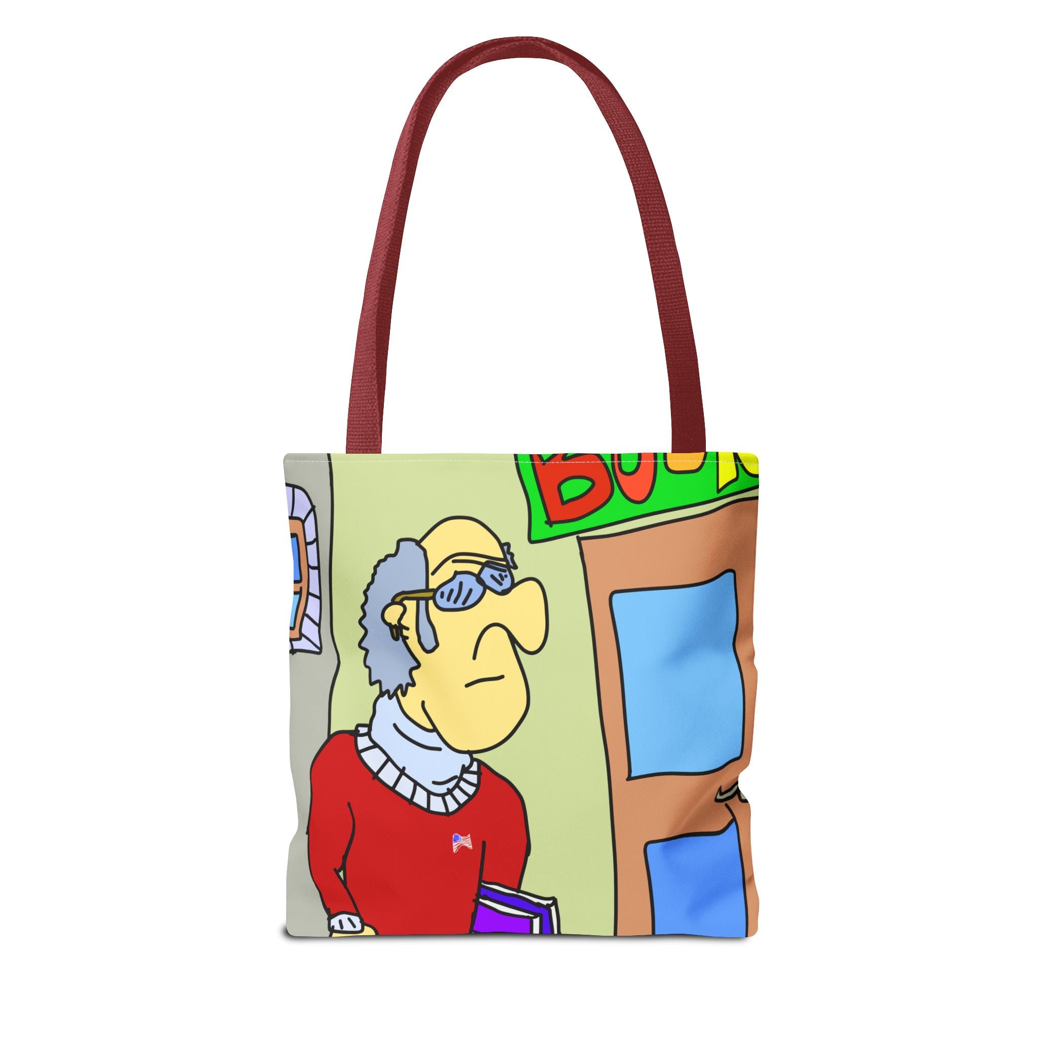 Time Traveling Bookstore George Tote Bag (AOP)