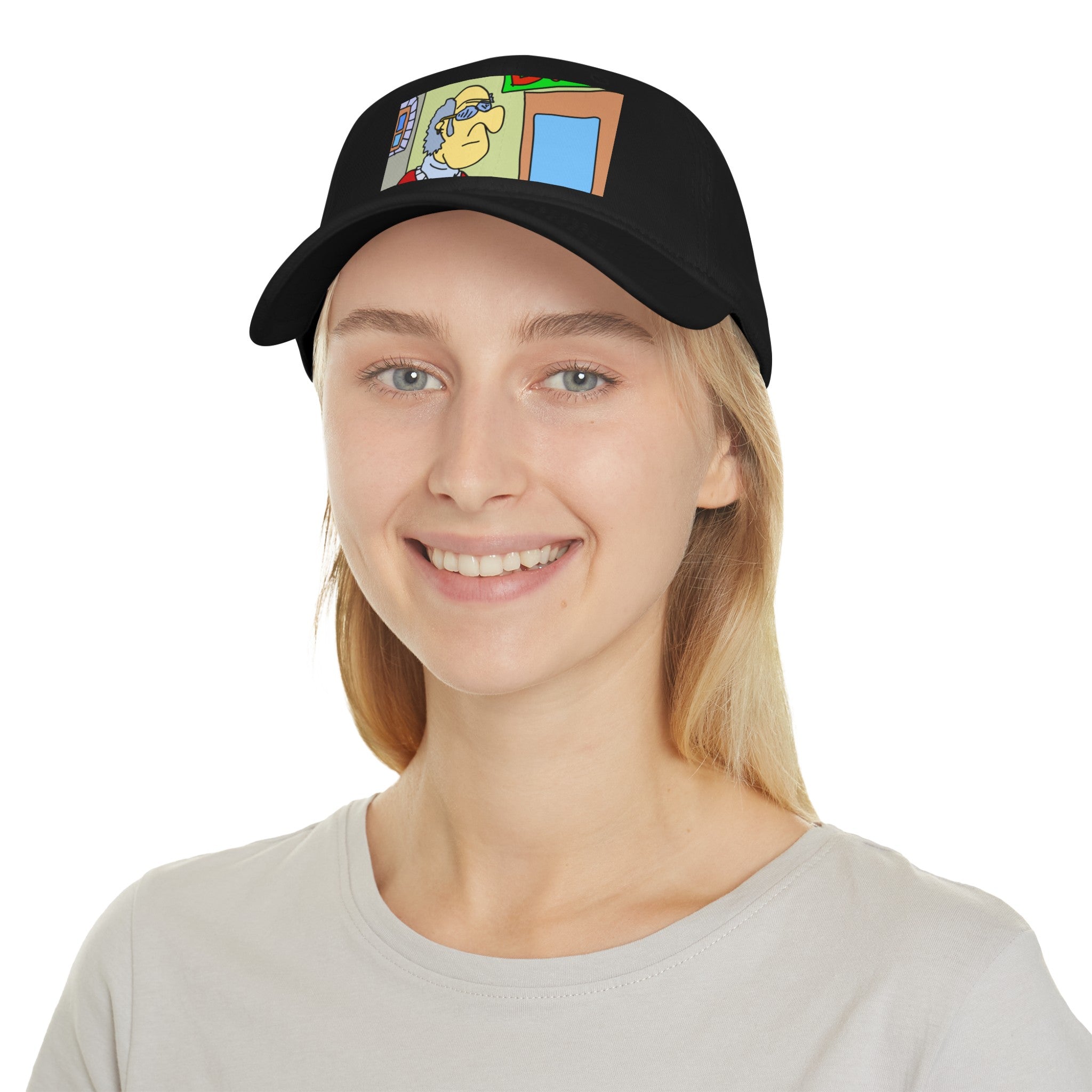 Time Traveling Bookstore George Low Profile Baseball Cap