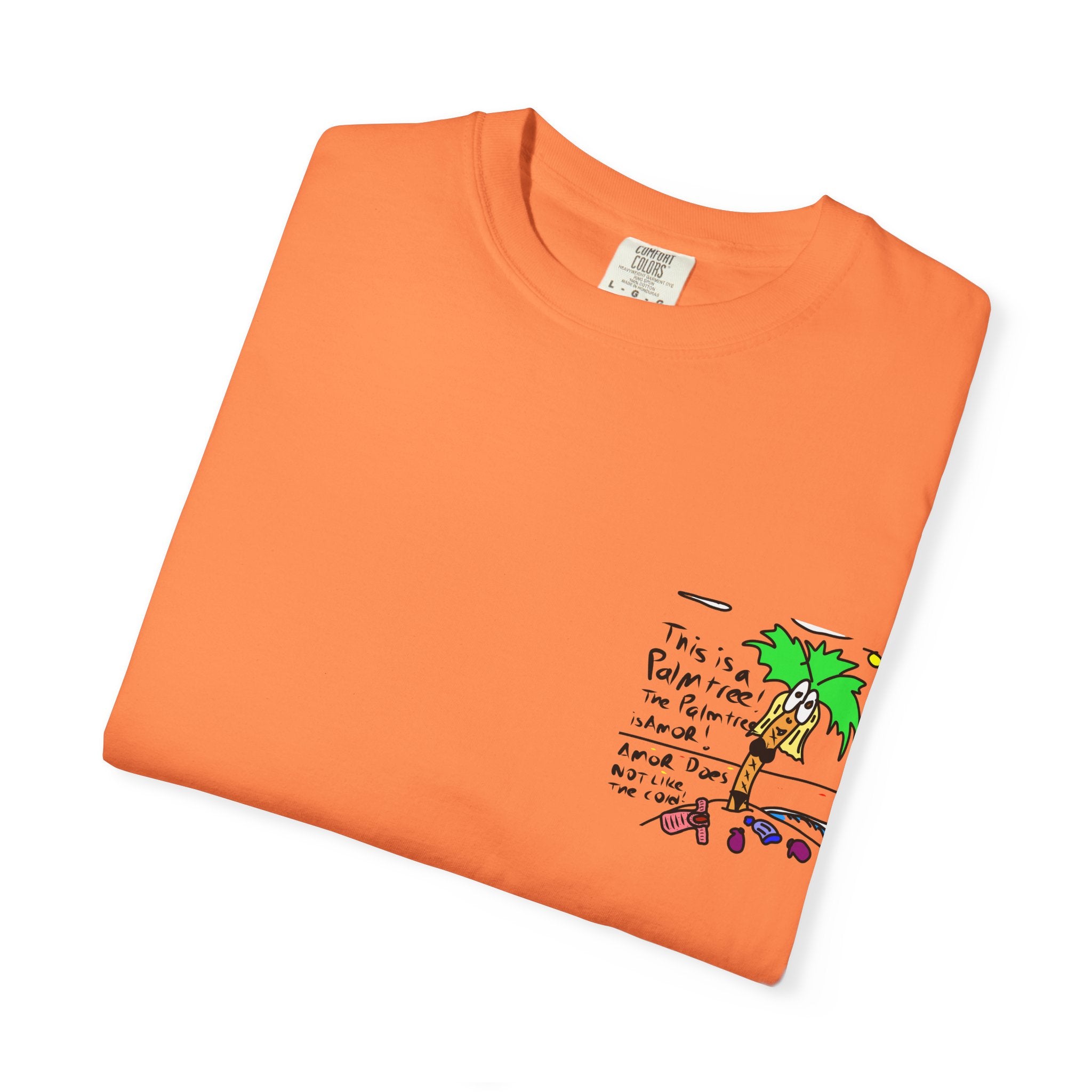 Amor the Palm Tree - Unisex Garment-Dyed T-shirt