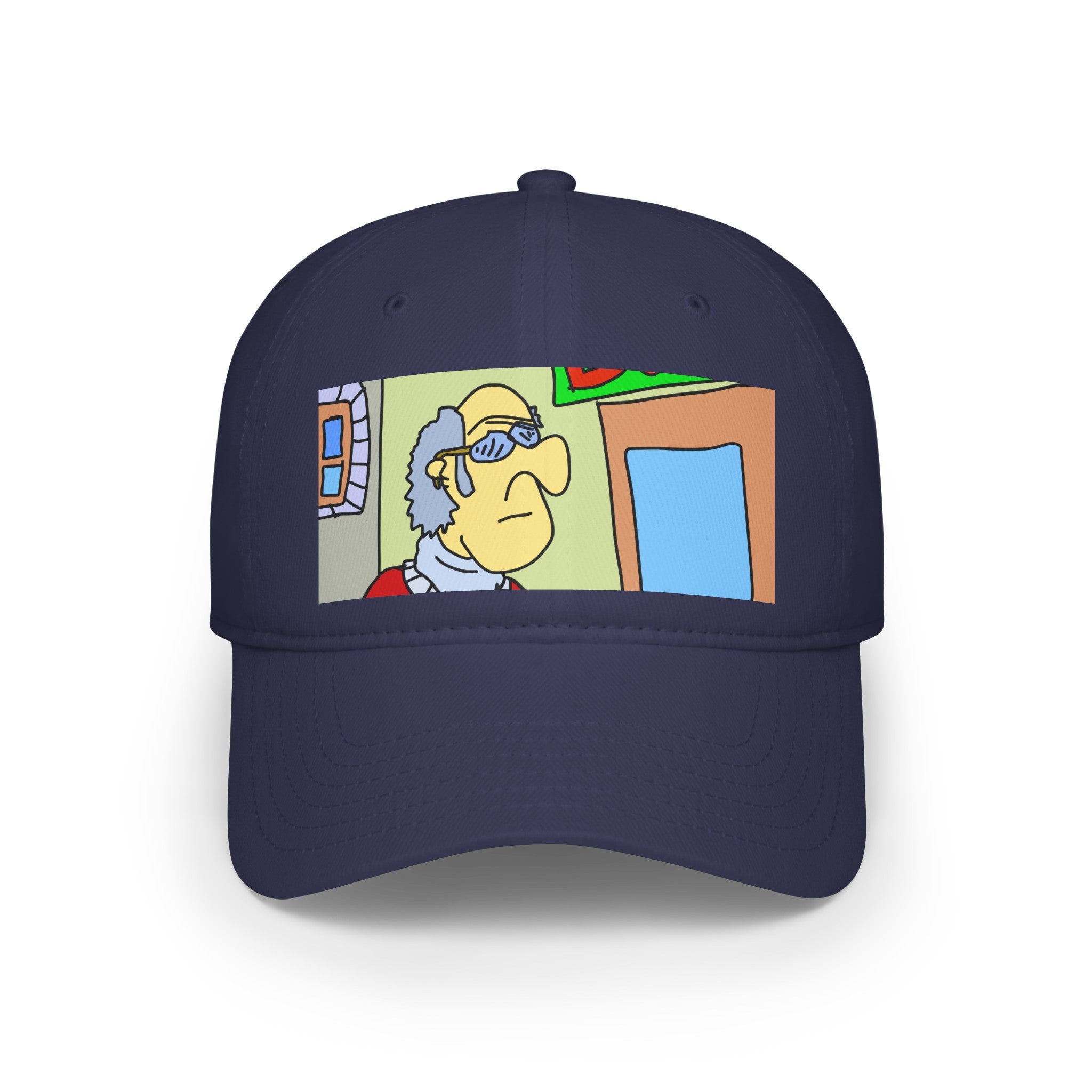 Time Traveling Bookstore George Low Profile Baseball Cap