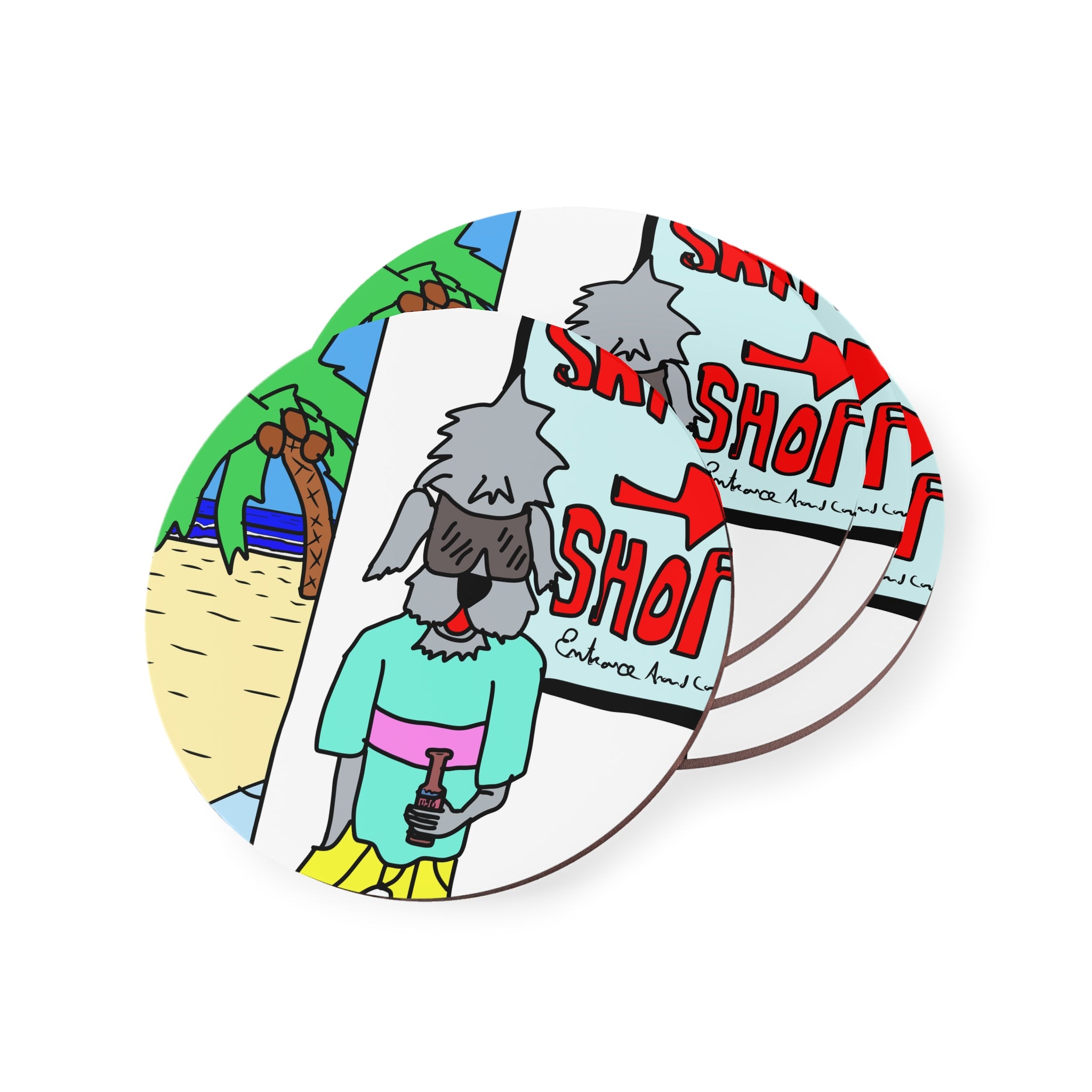 Old Dogs New Tricks - Rufus Coasters