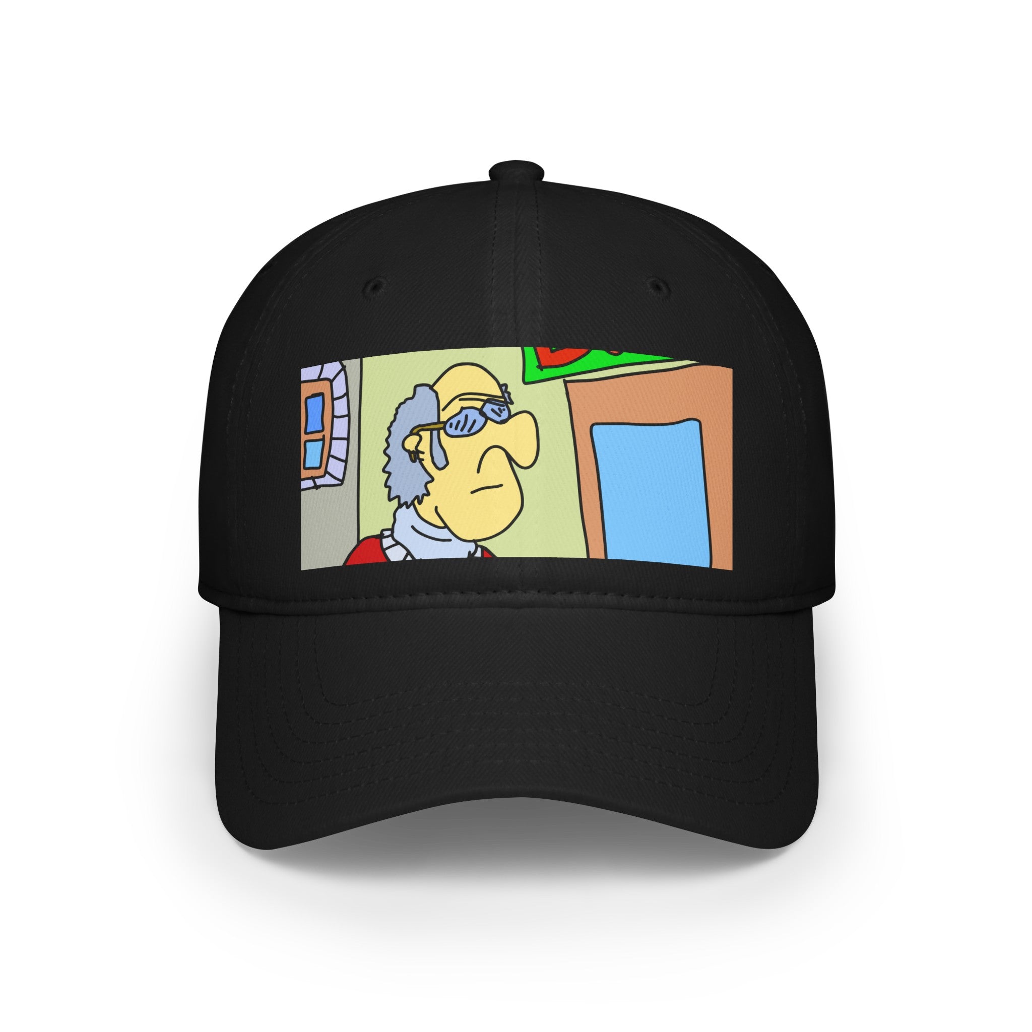 Time Traveling Bookstore George Low Profile Baseball Cap