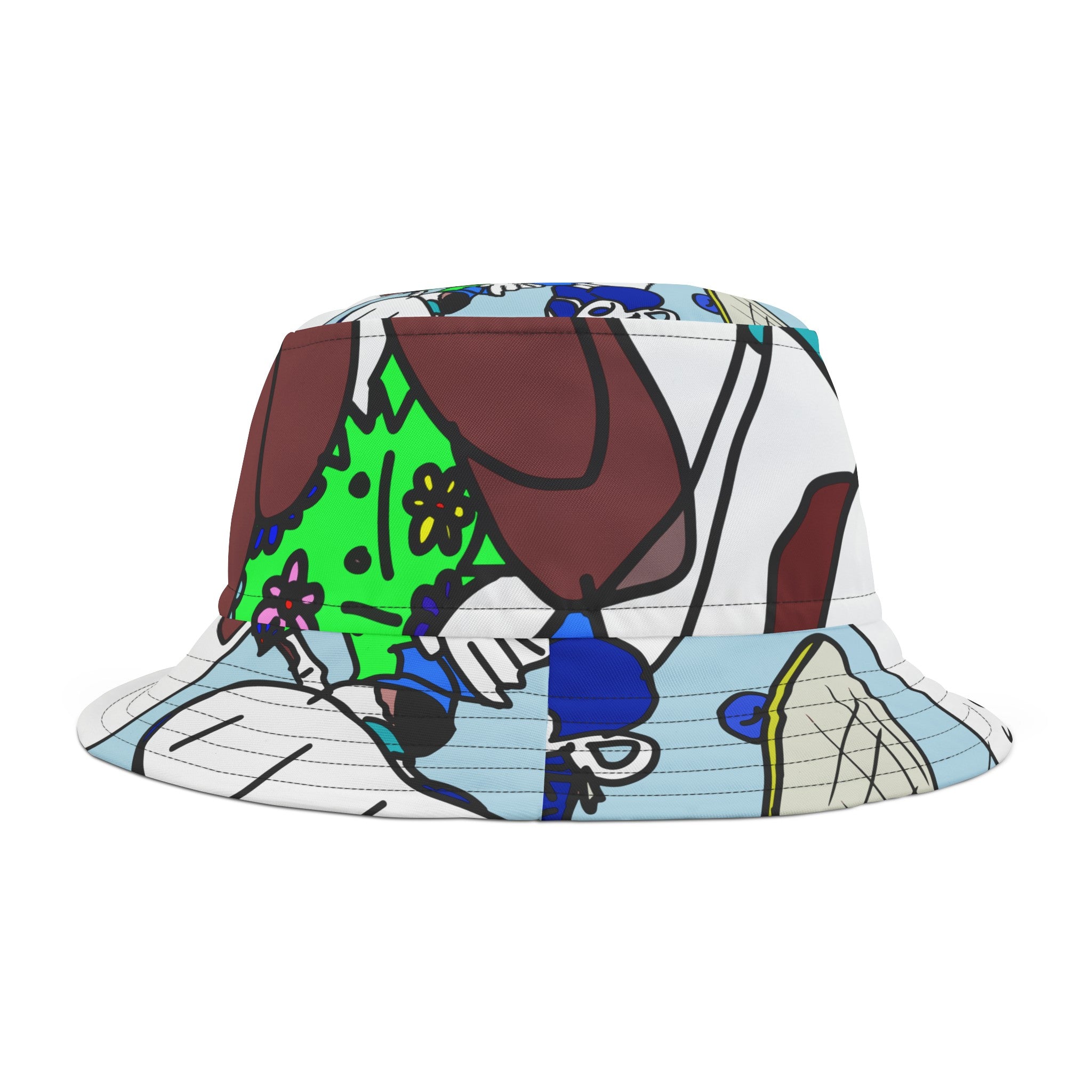 Old Dogs New Tricks - Teddy H Bucket Hat (AOP)