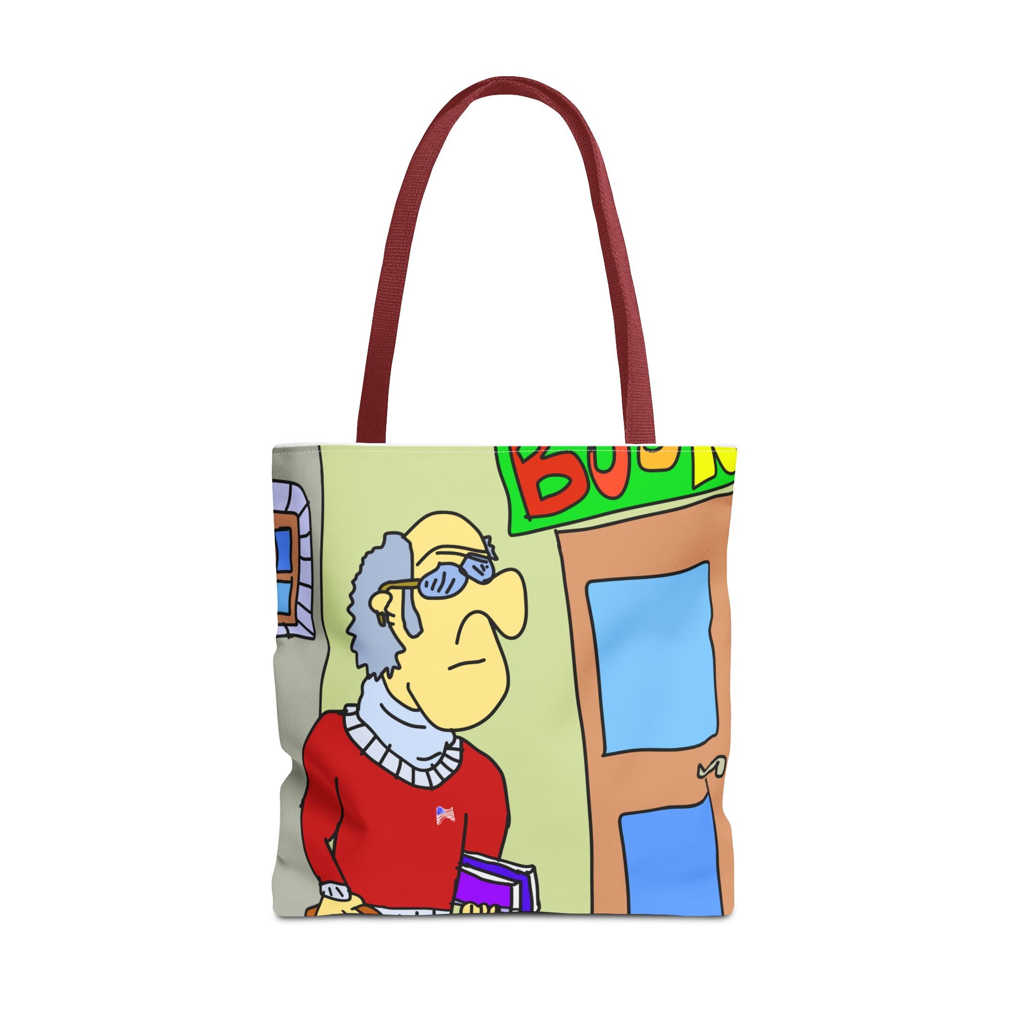 Time Traveling Bookstore George Tote Bag (AOP)