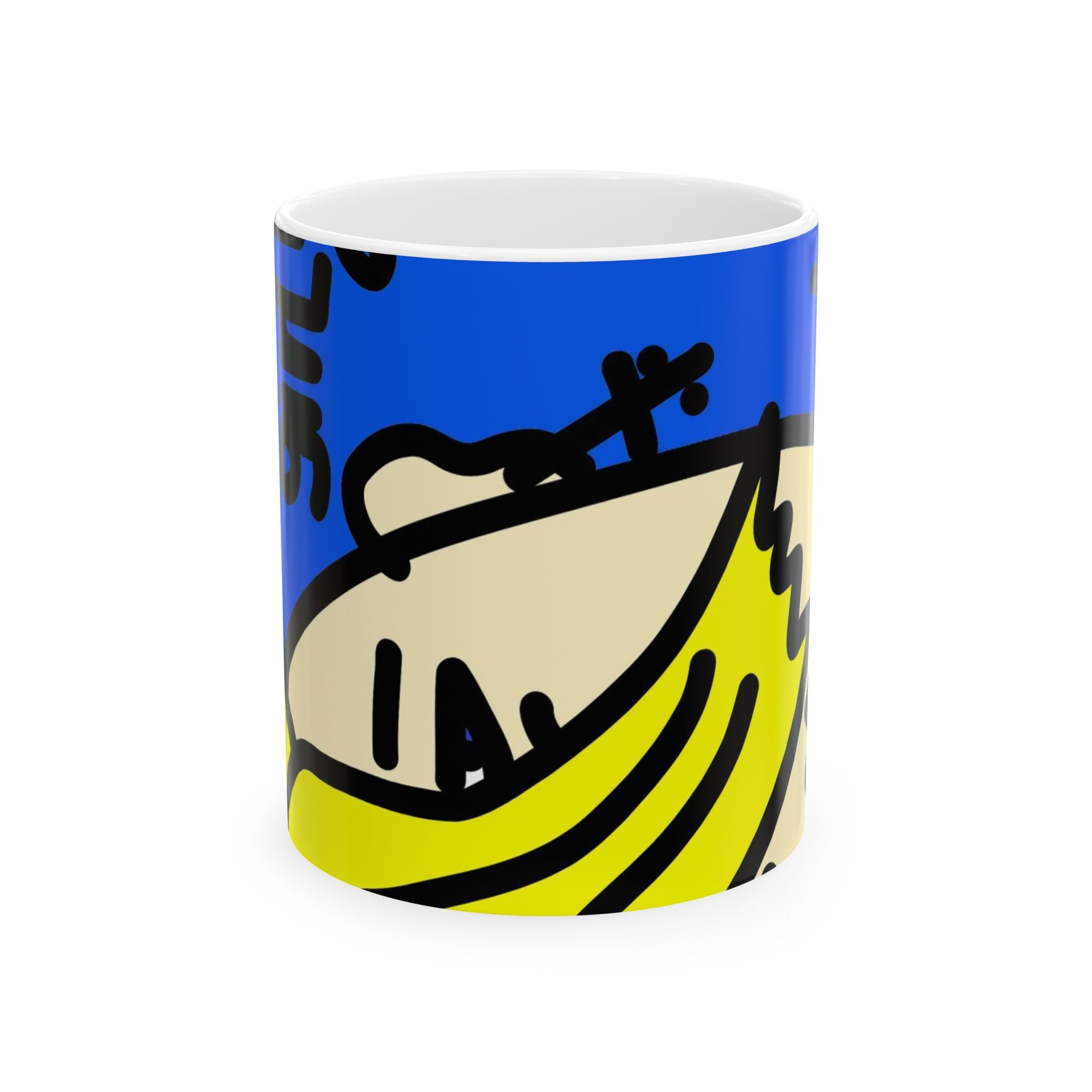 80’s Punk Rock Girl - Ceramic Mug, (11oz, 15oz)