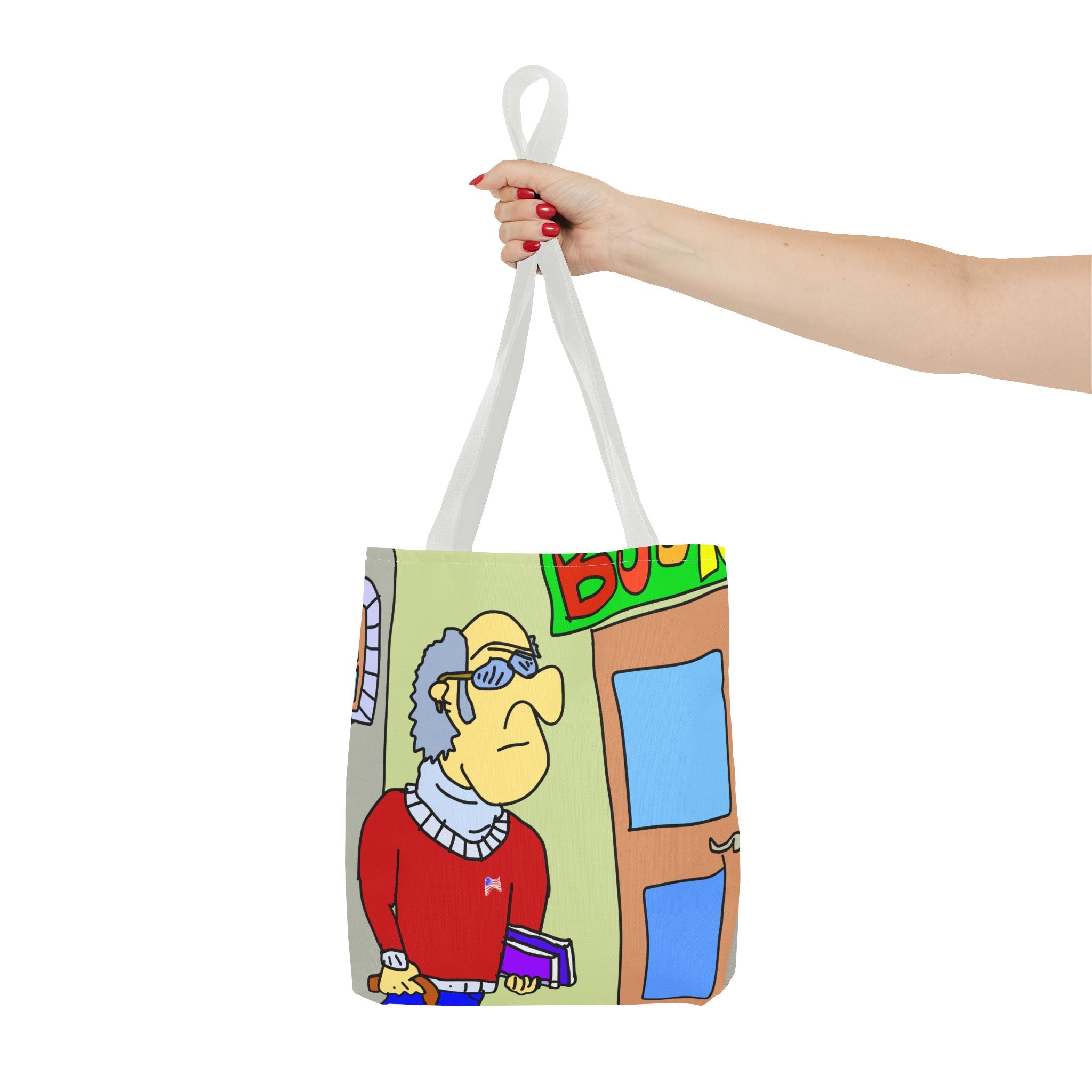 Time Traveling Bookstore George Tote Bag (AOP)