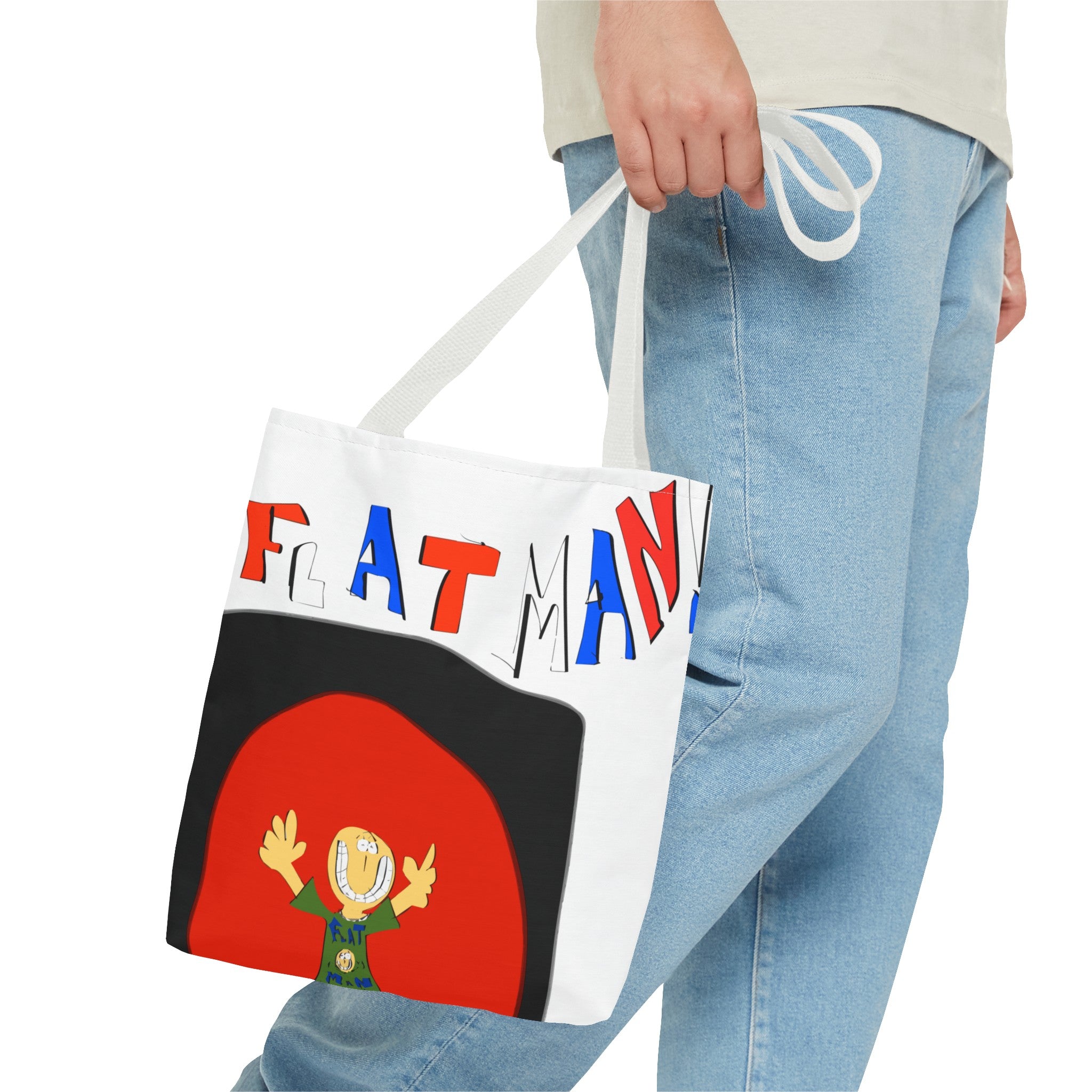 Flat Man Tote Bag (AOP)