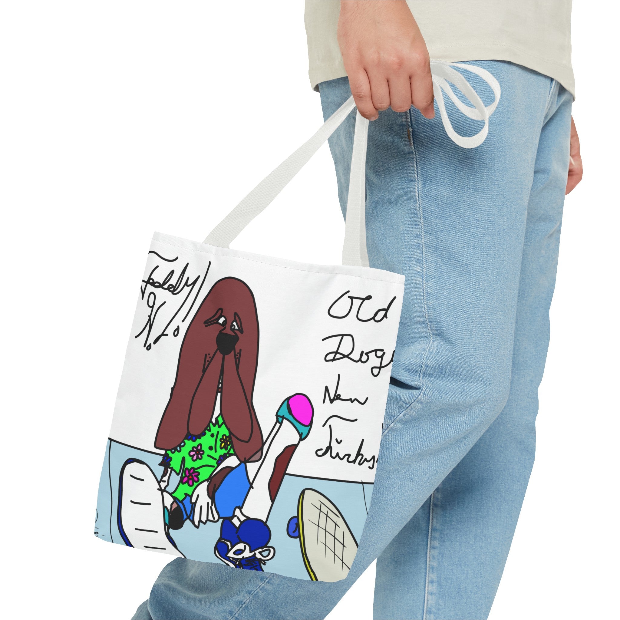 Old Dogs New Tricks - Teddy H Tote Bag (AOP)