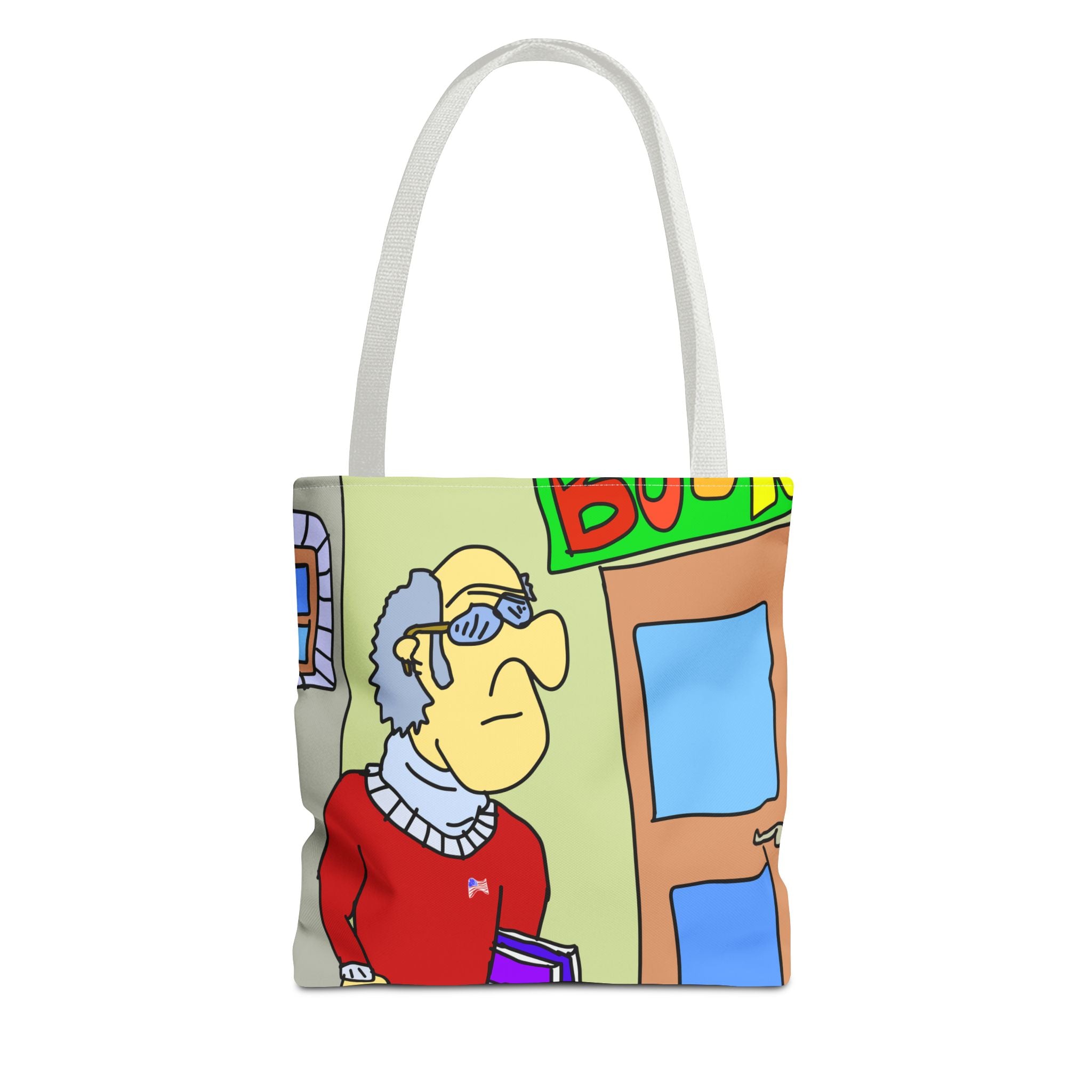 Time Traveling Bookstore George Tote Bag (AOP)