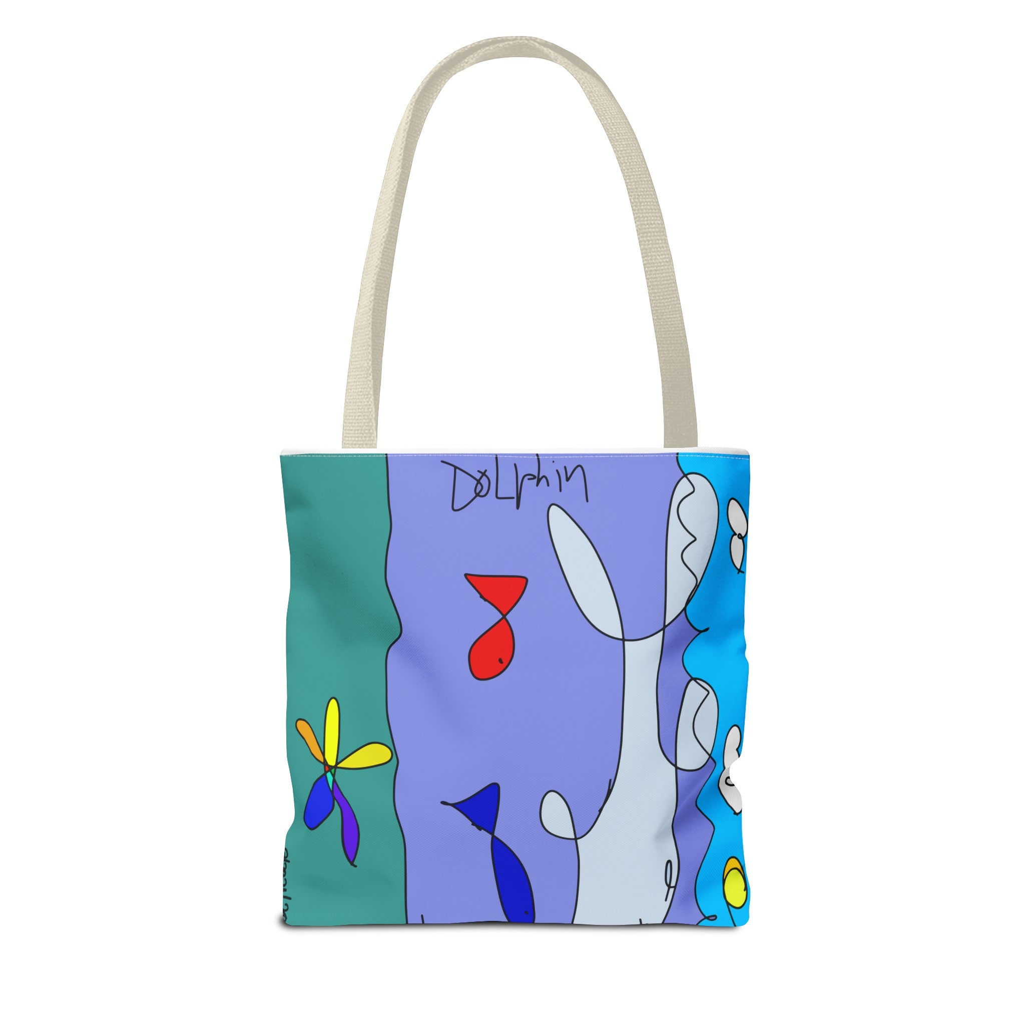 Dolphin & Friends Tote Bag (AOP)