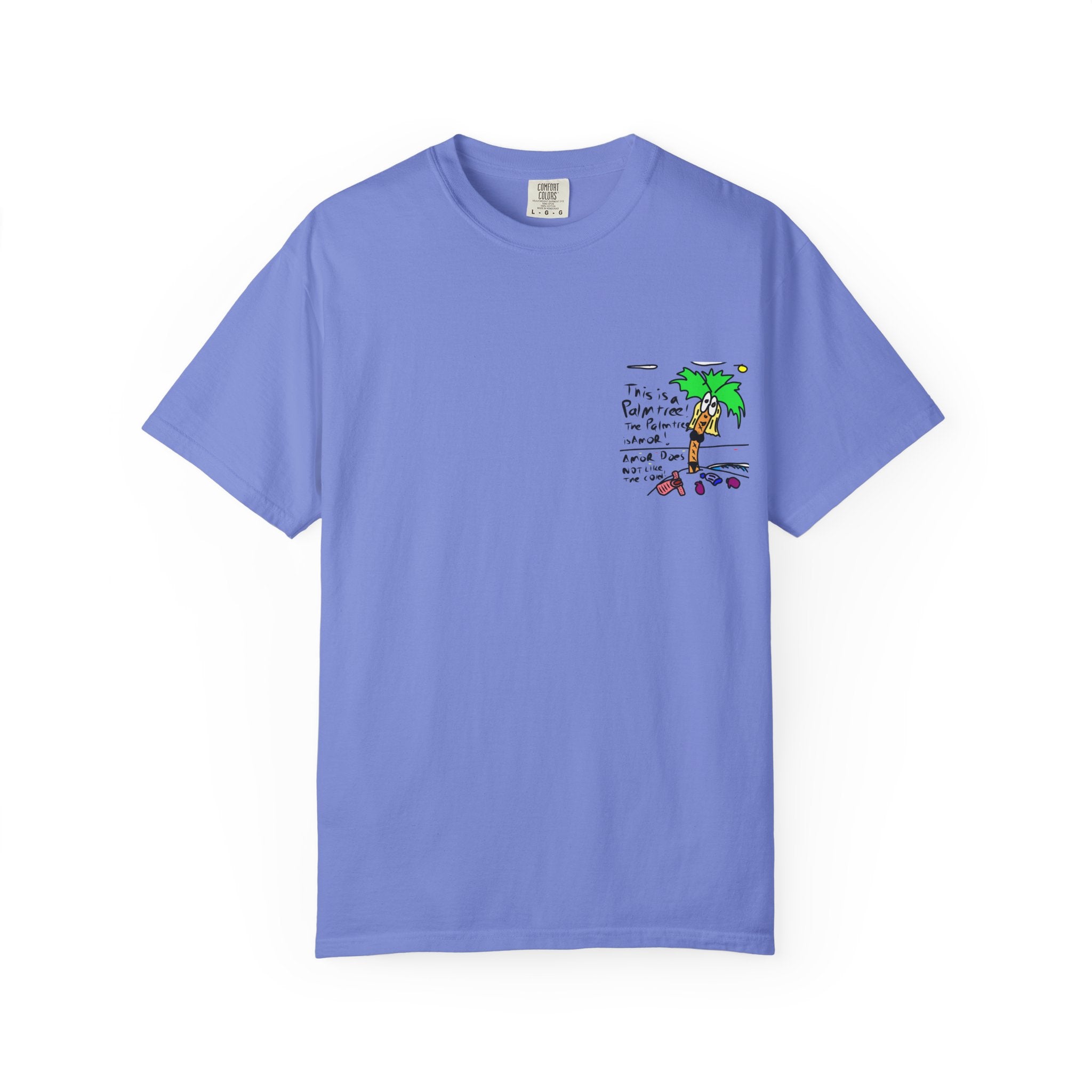Amor the Palm Tree - Unisex Garment-Dyed T-shirt