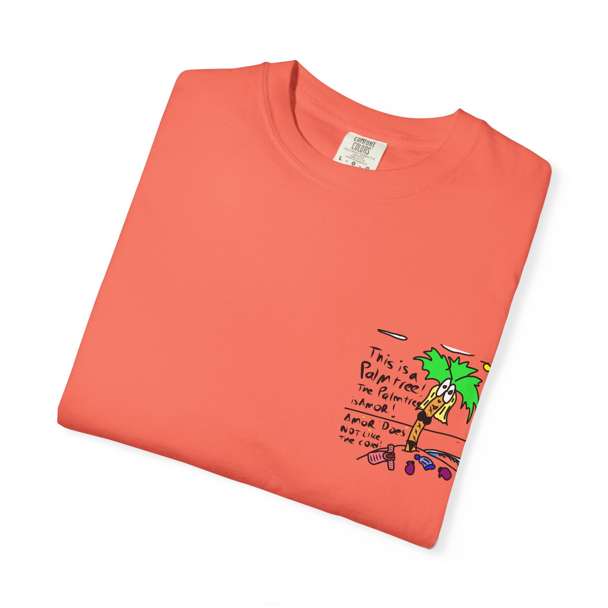 Amor the Palm Tree - Unisex Garment-Dyed T-shirt