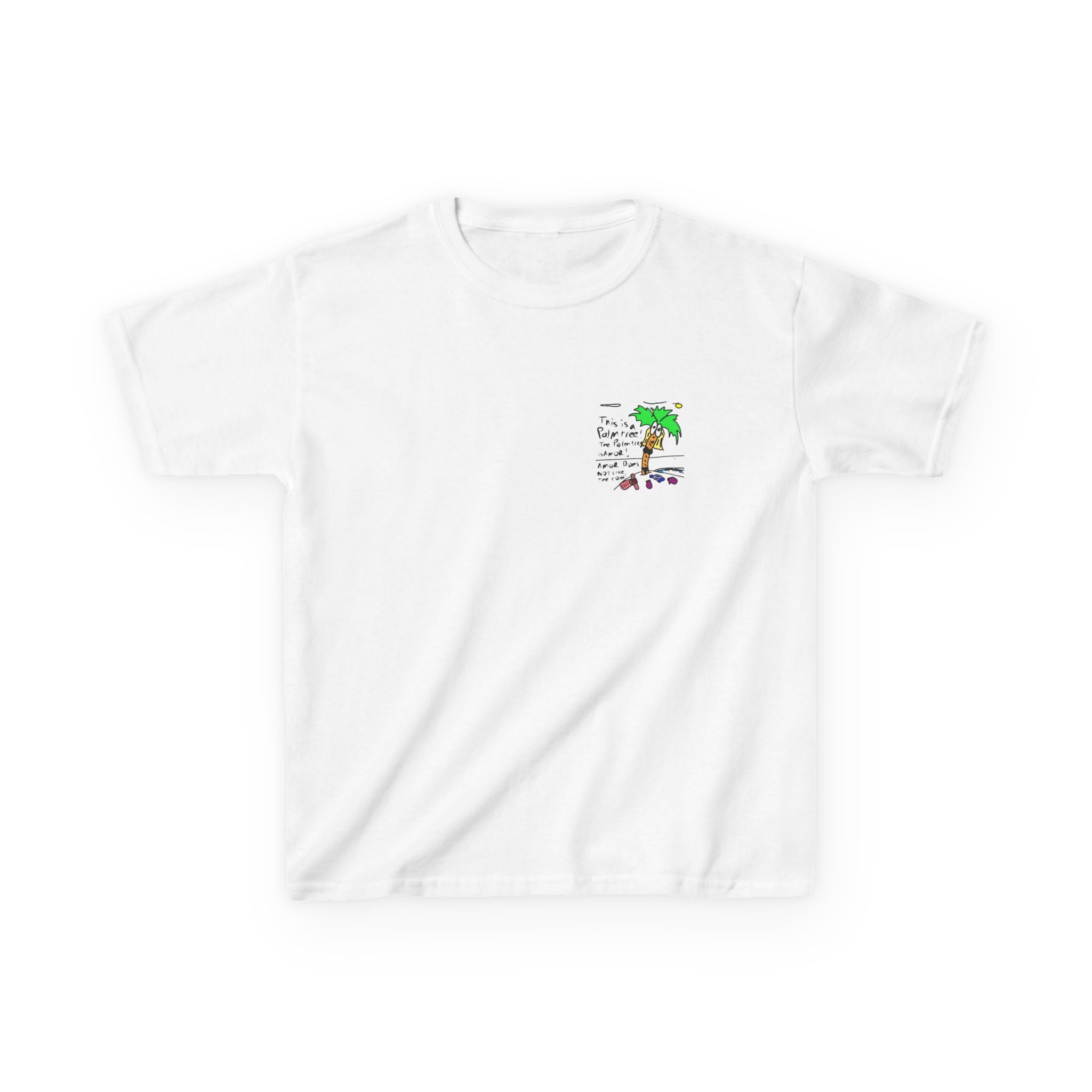 Amor the Palm Tree - Kids Unisex Garment-Dyed T-shirt