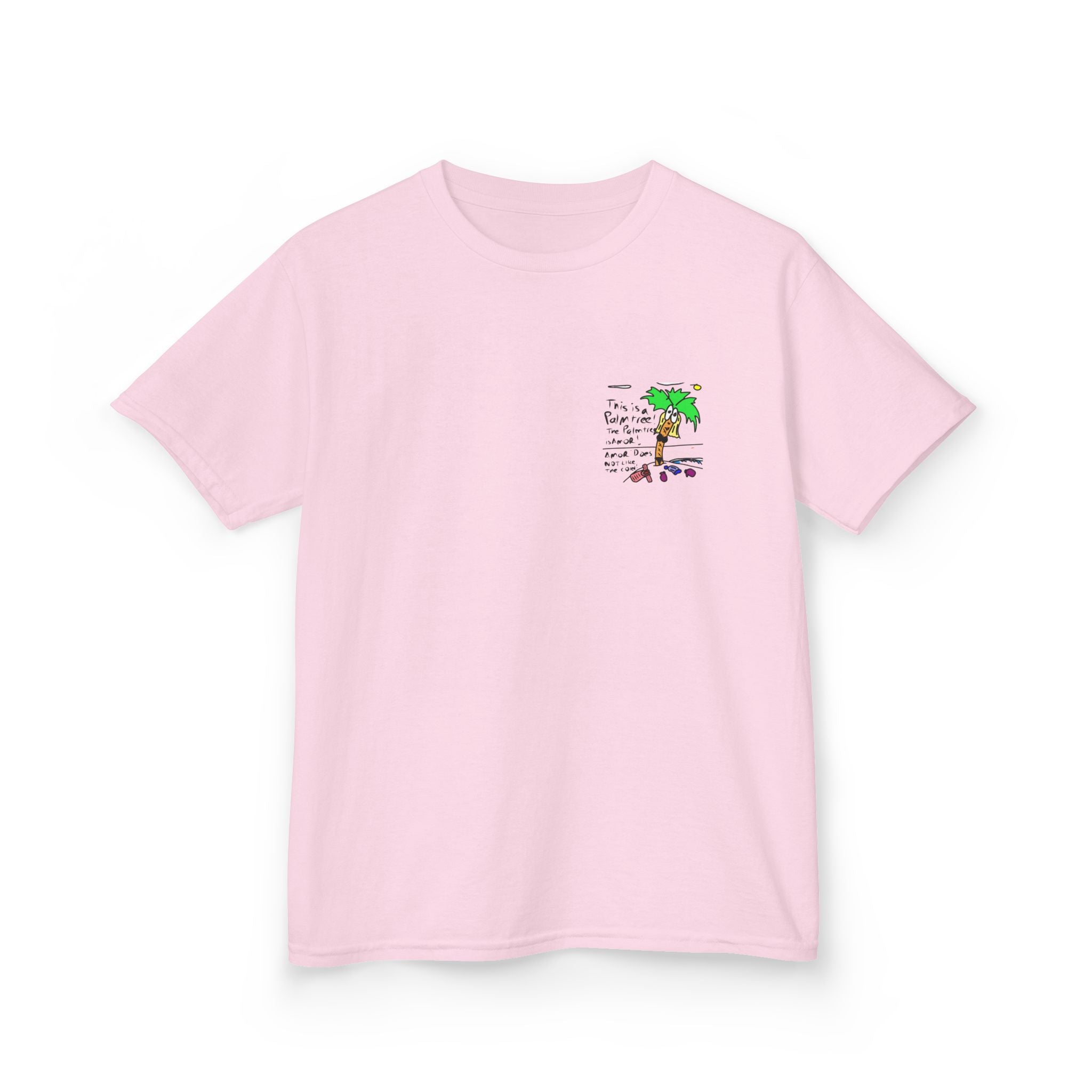 Amor the Palm Tree - Kids Unisex Garment-Dyed T-shirt